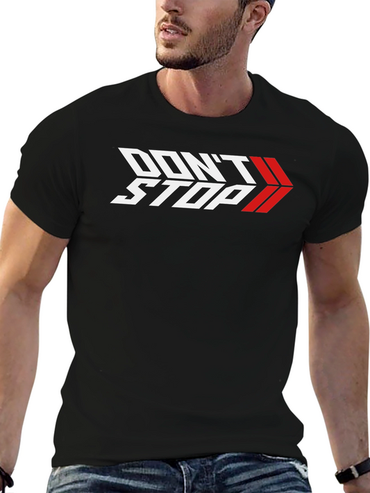 Dont Stop Graphic T-Shirt - Black