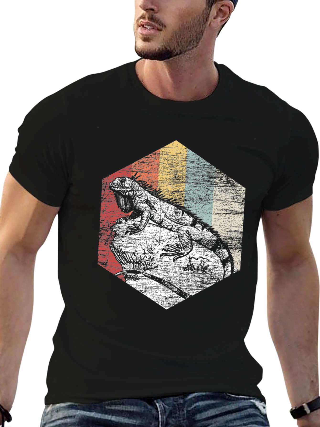 Retro Iguana Graphic Tee