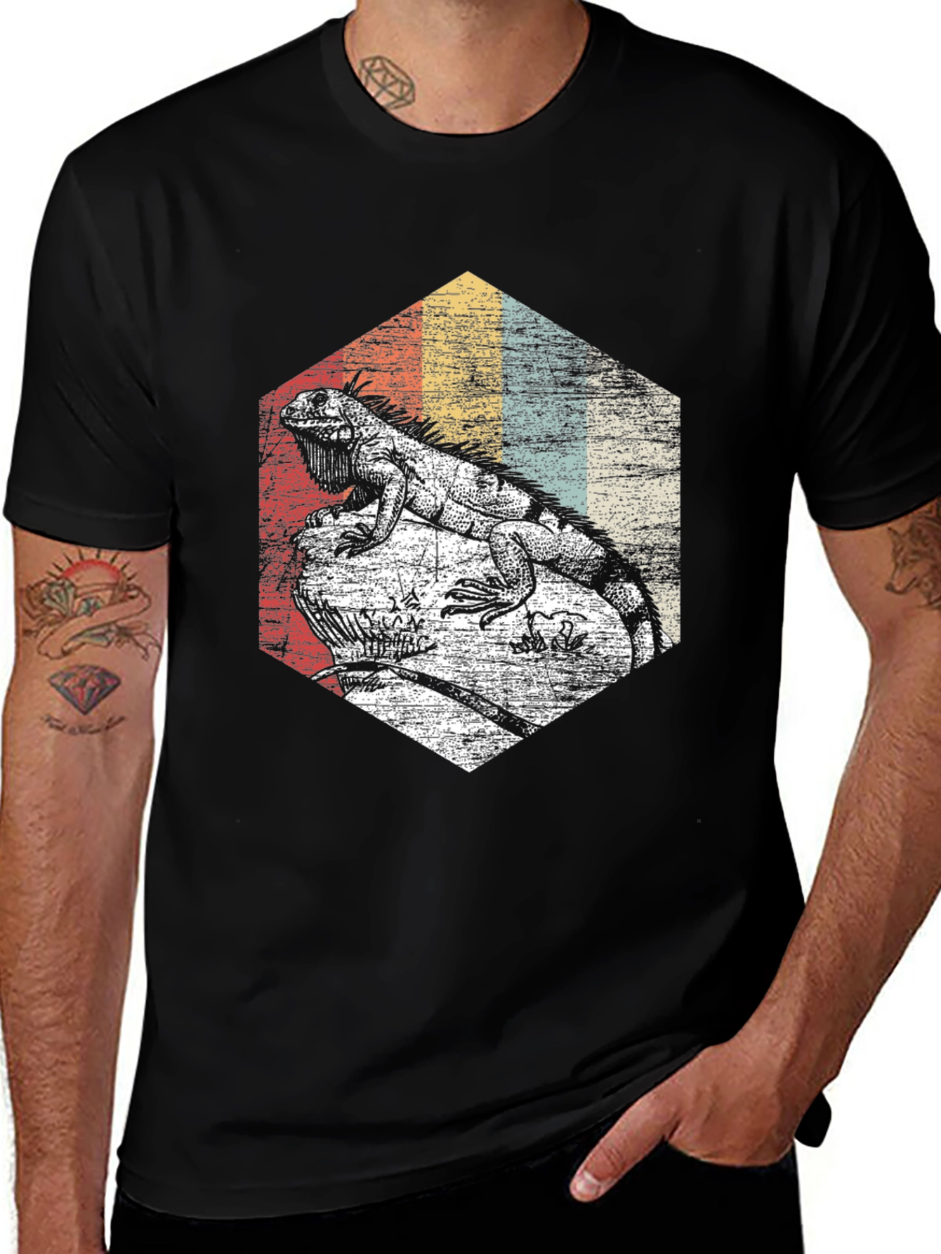 Retro Iguana Graphic Tee