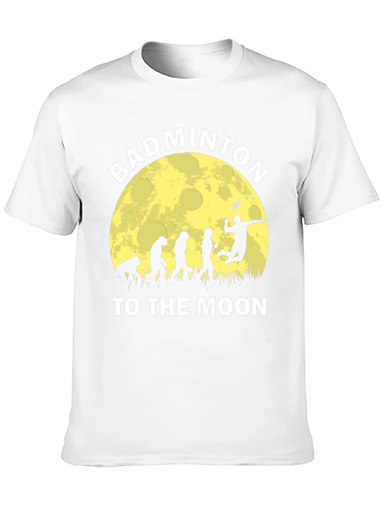 Badminton Evolution T-Shirt - Fly to the Moon!