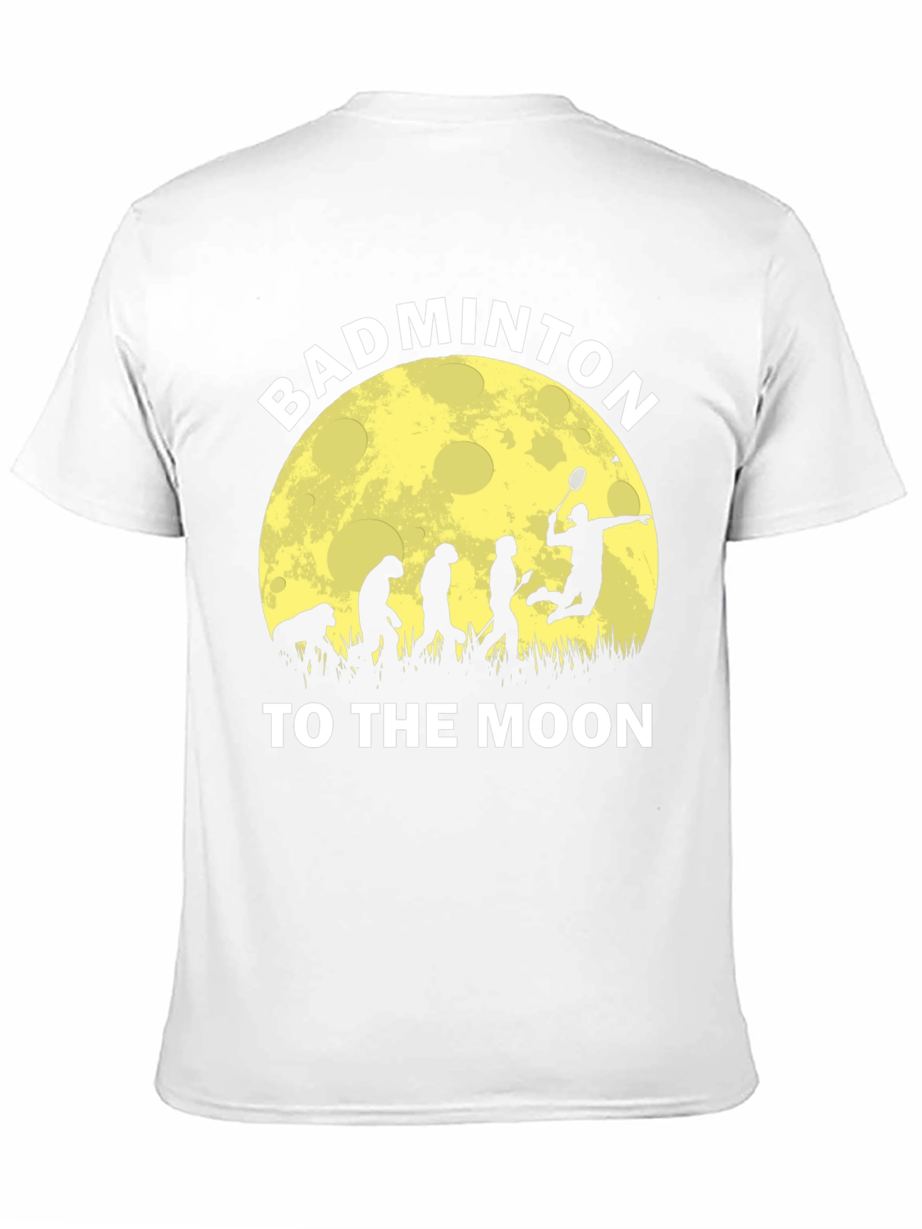 Badminton Evolution T-Shirt - Fly to the Moon!