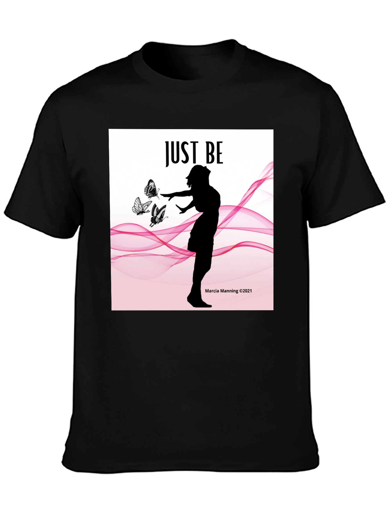 Just Be Womens Silhouette T-Shirt