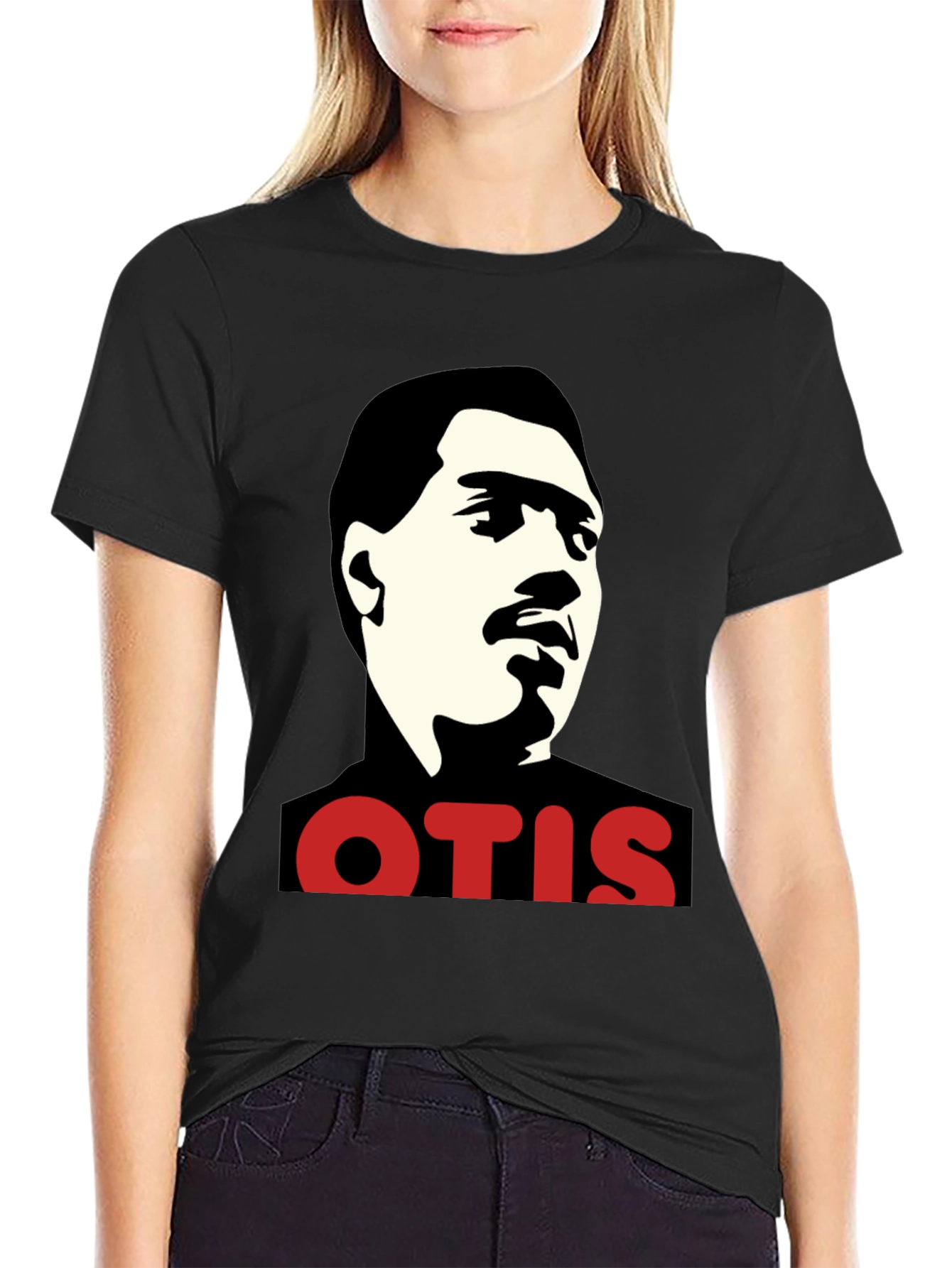 Otis Redding Portrait Black T-Shirt