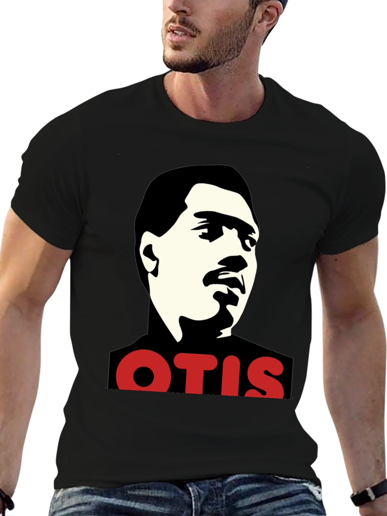 Otis Redding Portrait Black T-Shirt