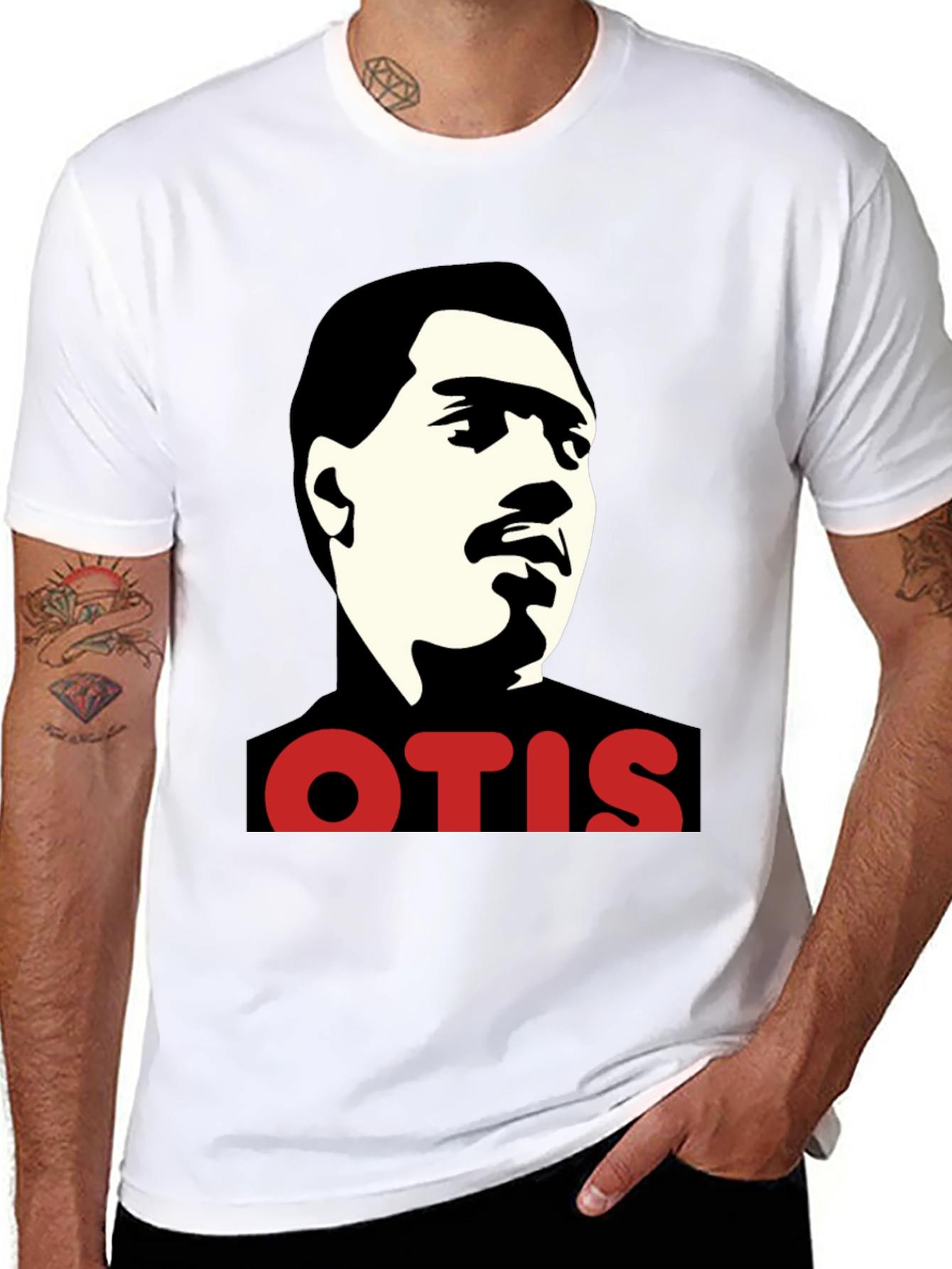 Otis Redding Portrait Black T-Shirt