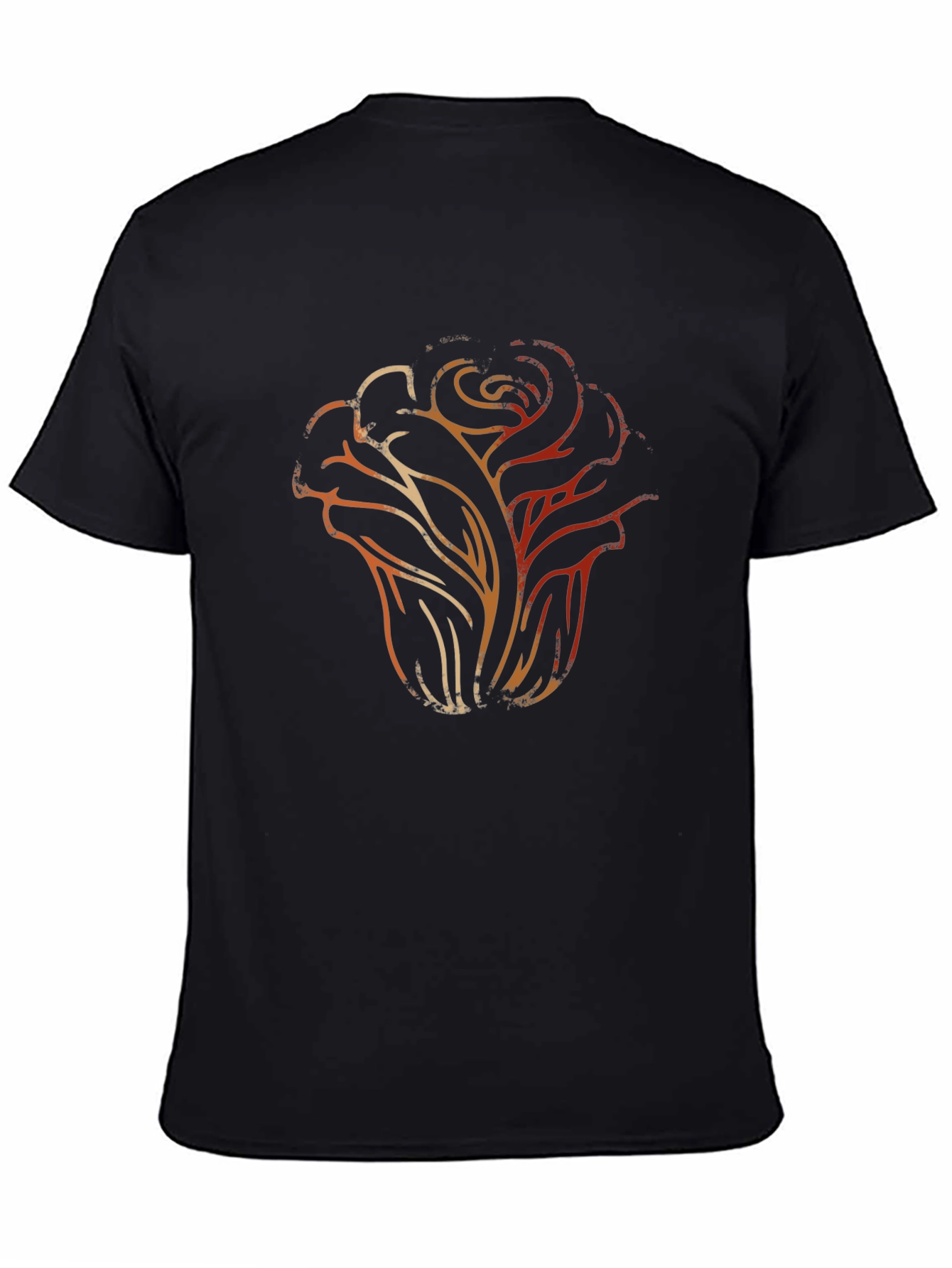 Abstract Rose Graphic Tee - Modern Casual Style