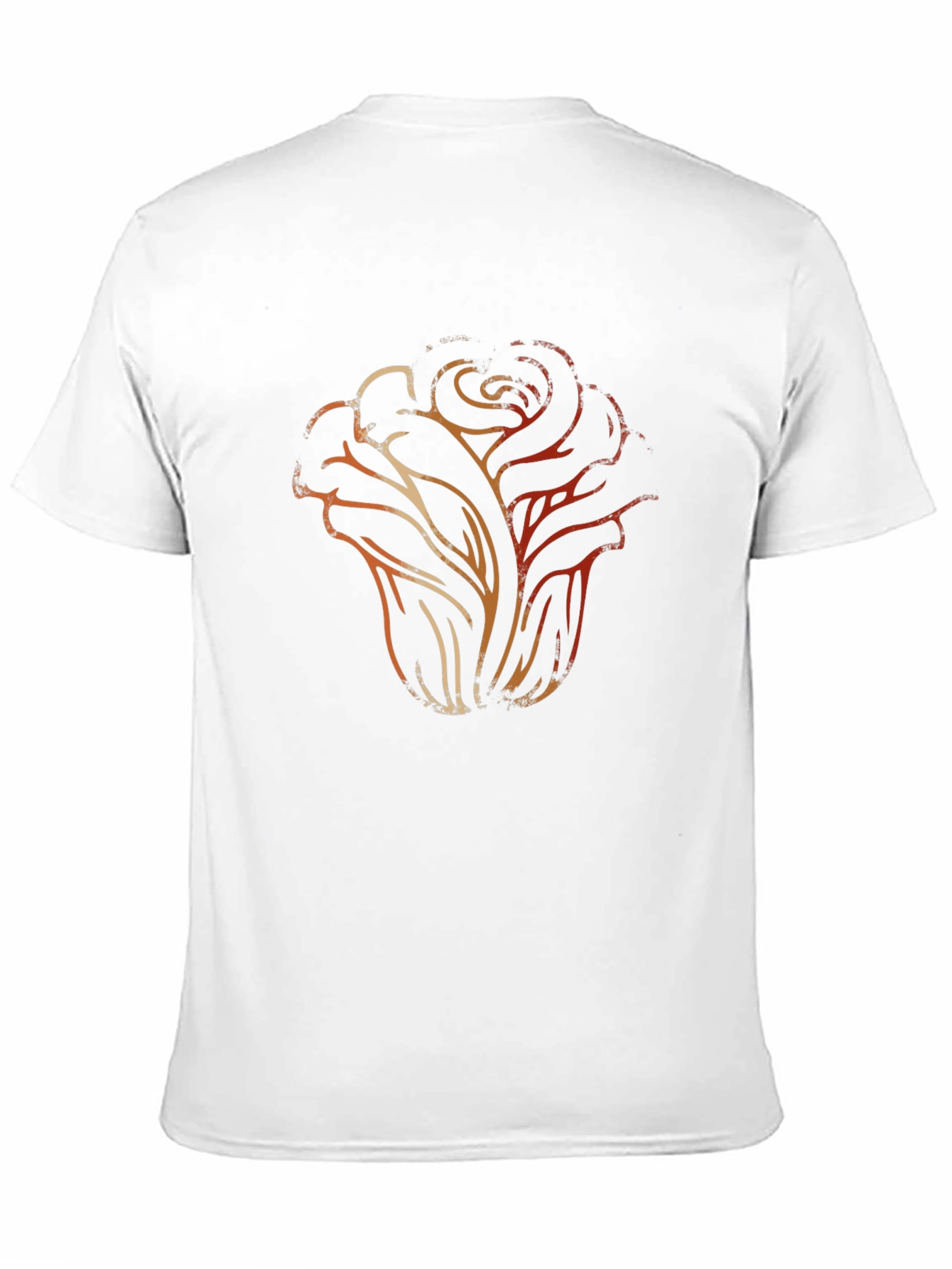 Abstract Rose Graphic Tee - Modern Casual Style