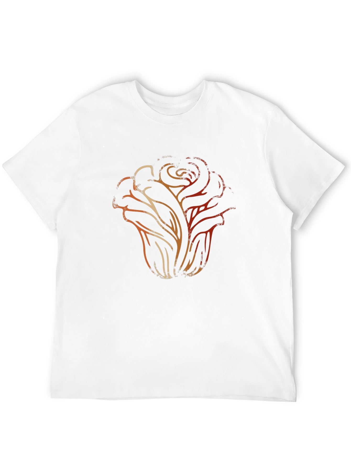 Abstract Rose Graphic Tee - Modern Casual Style
