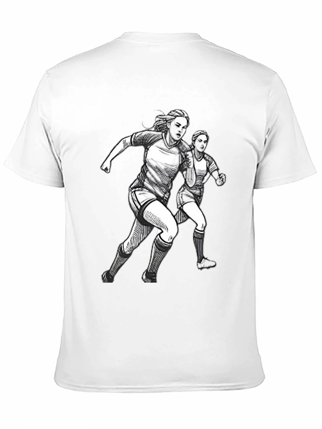 Womens Soccer Graphic Tee - Black