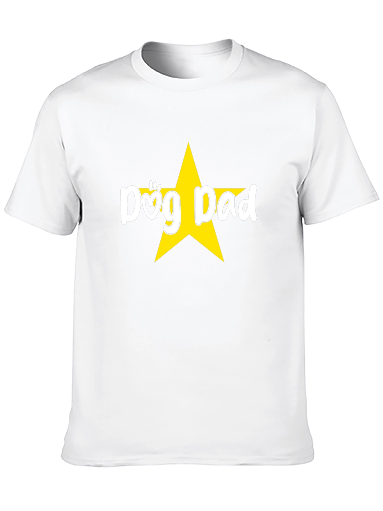 Dog Dad Star Graphic Tee - Black