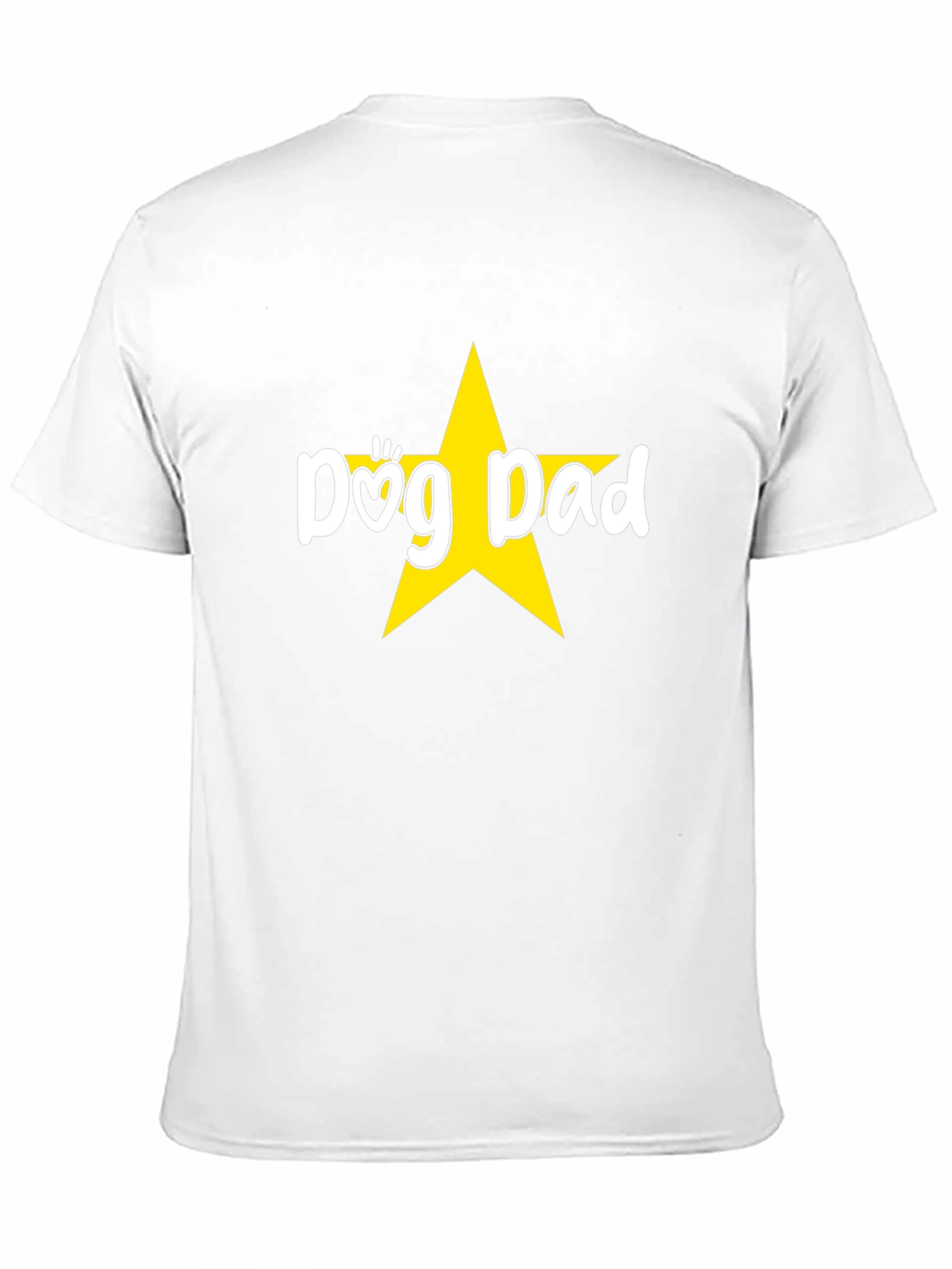 Dog Dad Star Graphic Tee - Black
