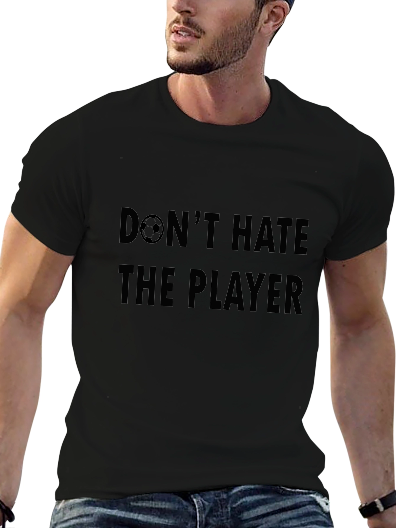 Dont Hate the Player Soccer Graphic Tee