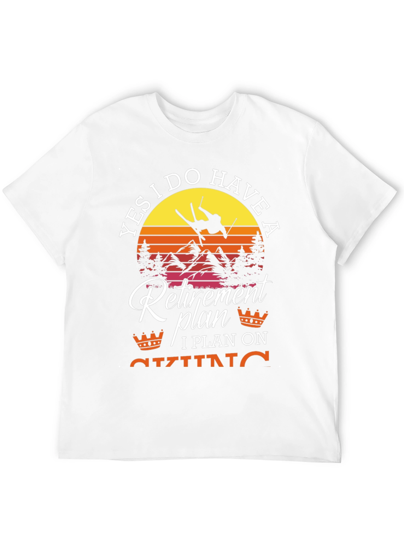Retirement Plan Skiing T-Shirt
