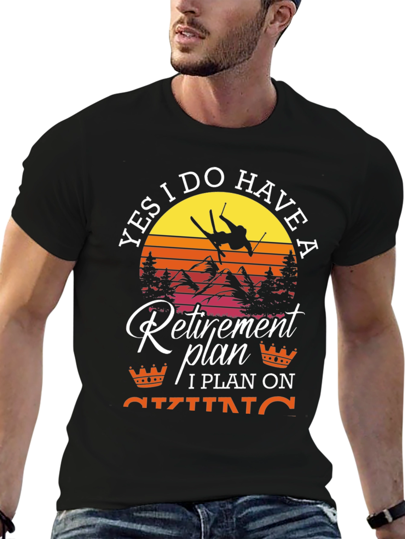 Retirement Plan Skiing T-Shirt