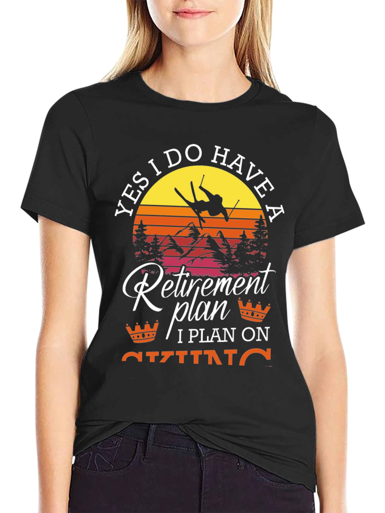 Retirement Plan Skiing T-Shirt