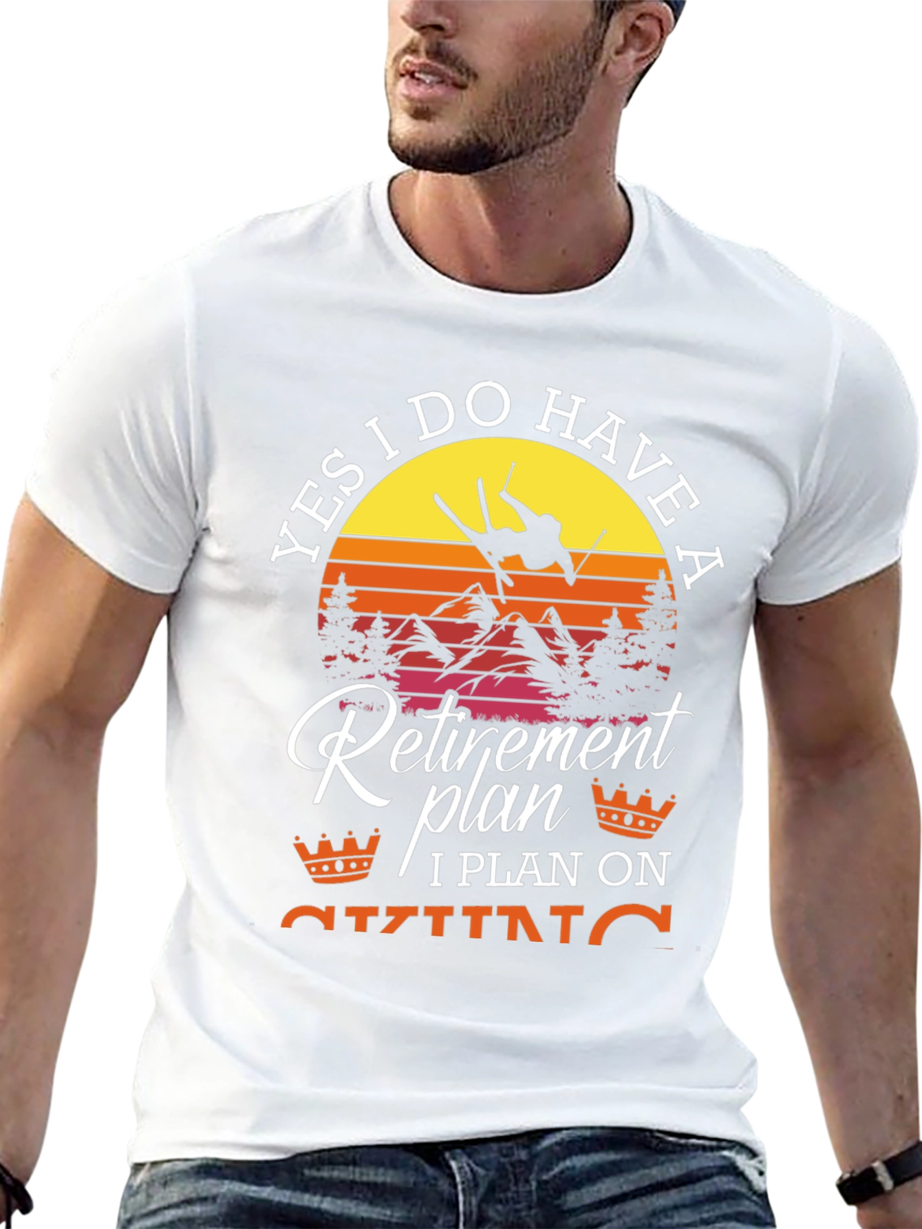 Retirement Plan Skiing T-Shirt