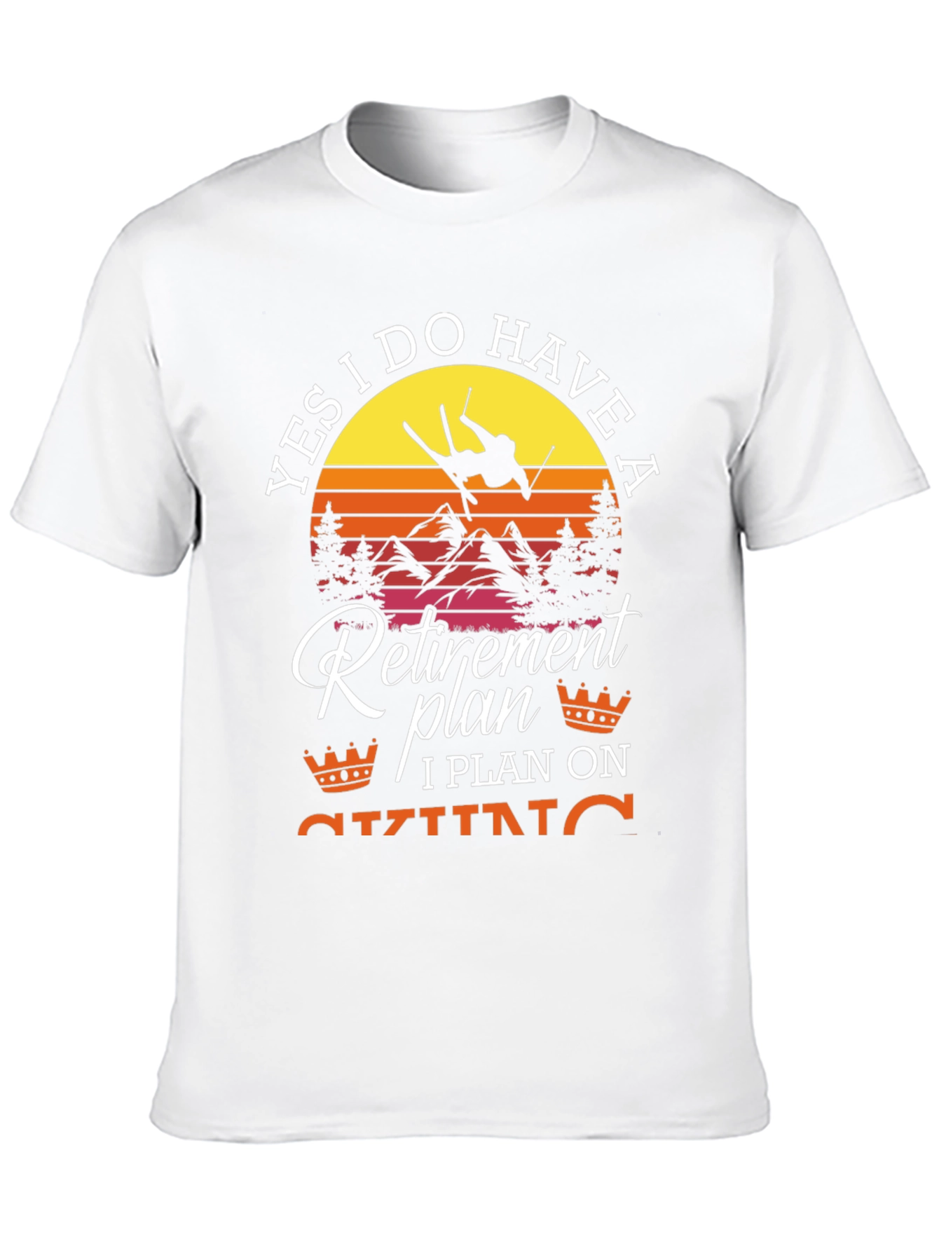 Retirement Plan Skiing T-Shirt