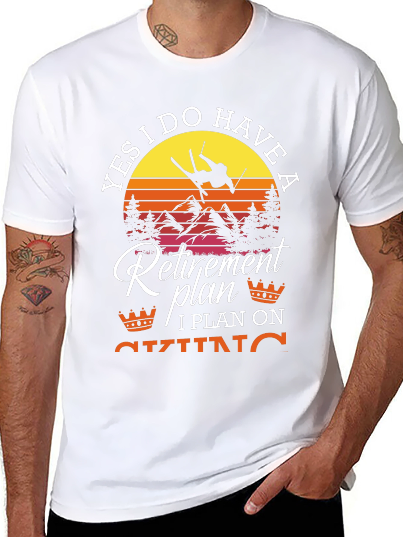 Retirement Plan Skiing T-Shirt