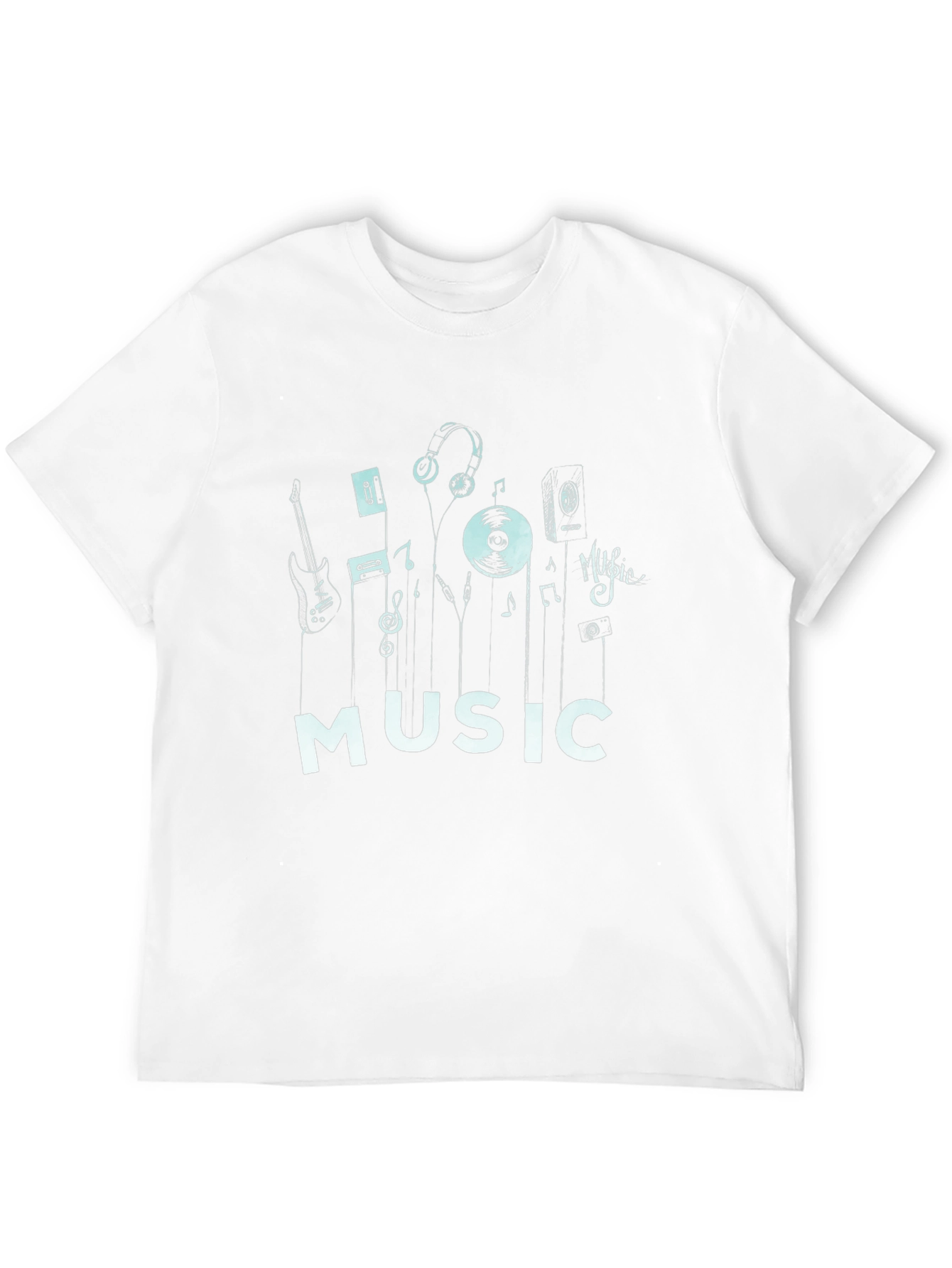 Music Lovers Graphic Tee - Black
