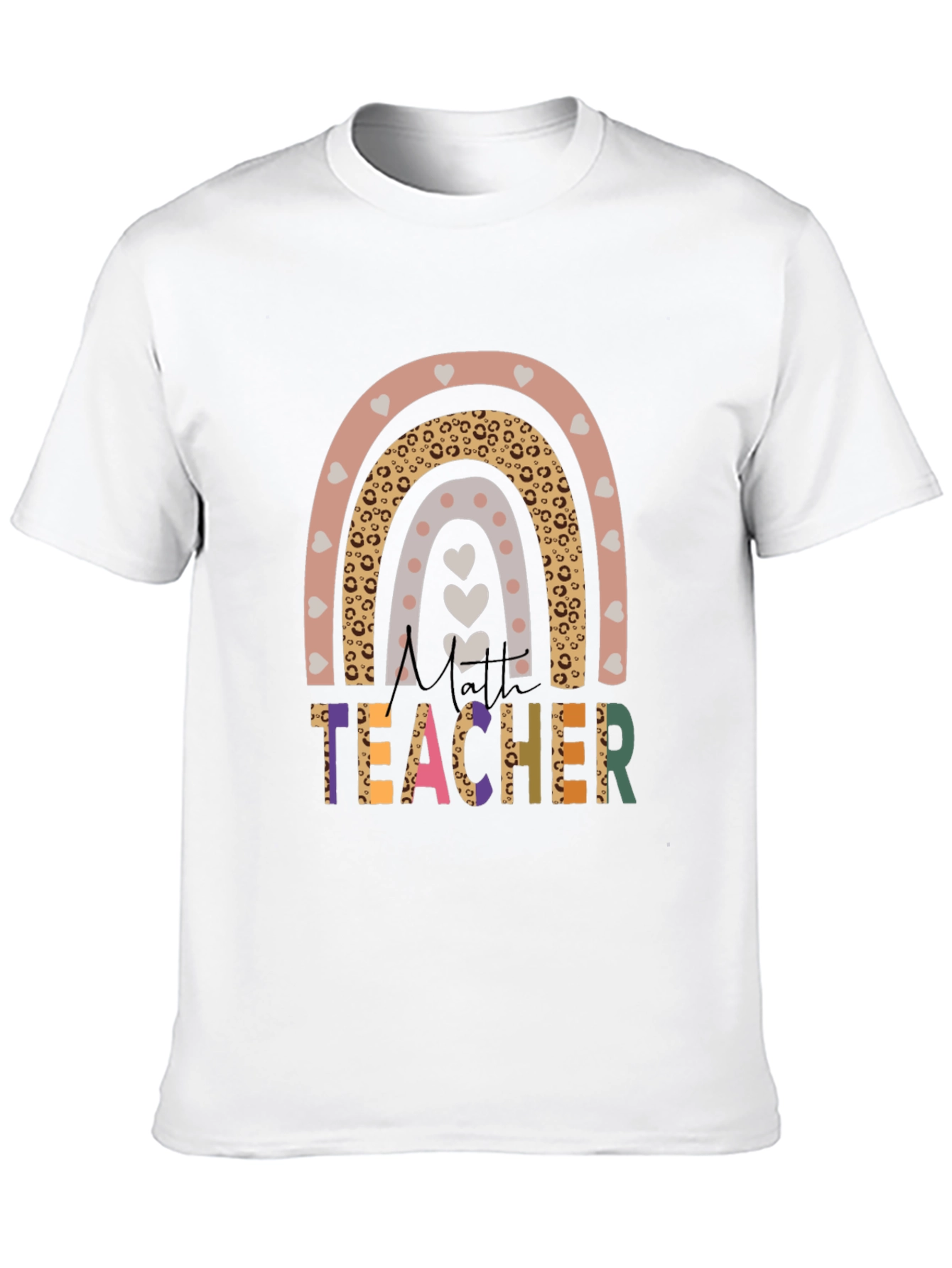 Cute Teacher Rainbow Graphic T-Shirt