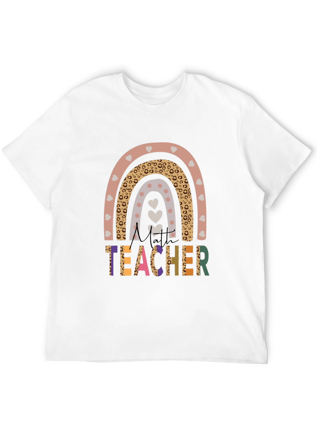 Cute Teacher Rainbow Graphic T-Shirt