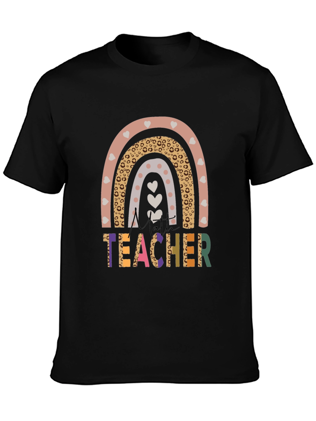 Cute Teacher Rainbow Graphic T-Shirt