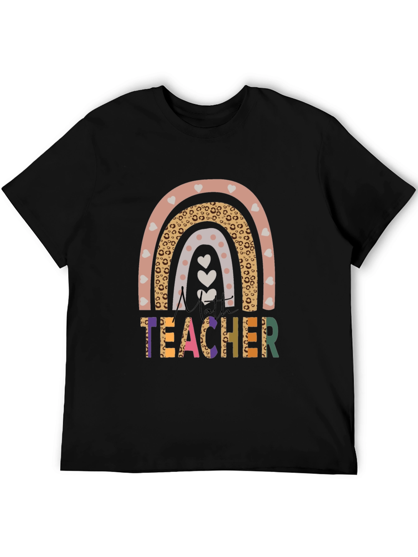 Cute Teacher Rainbow Graphic T-Shirt