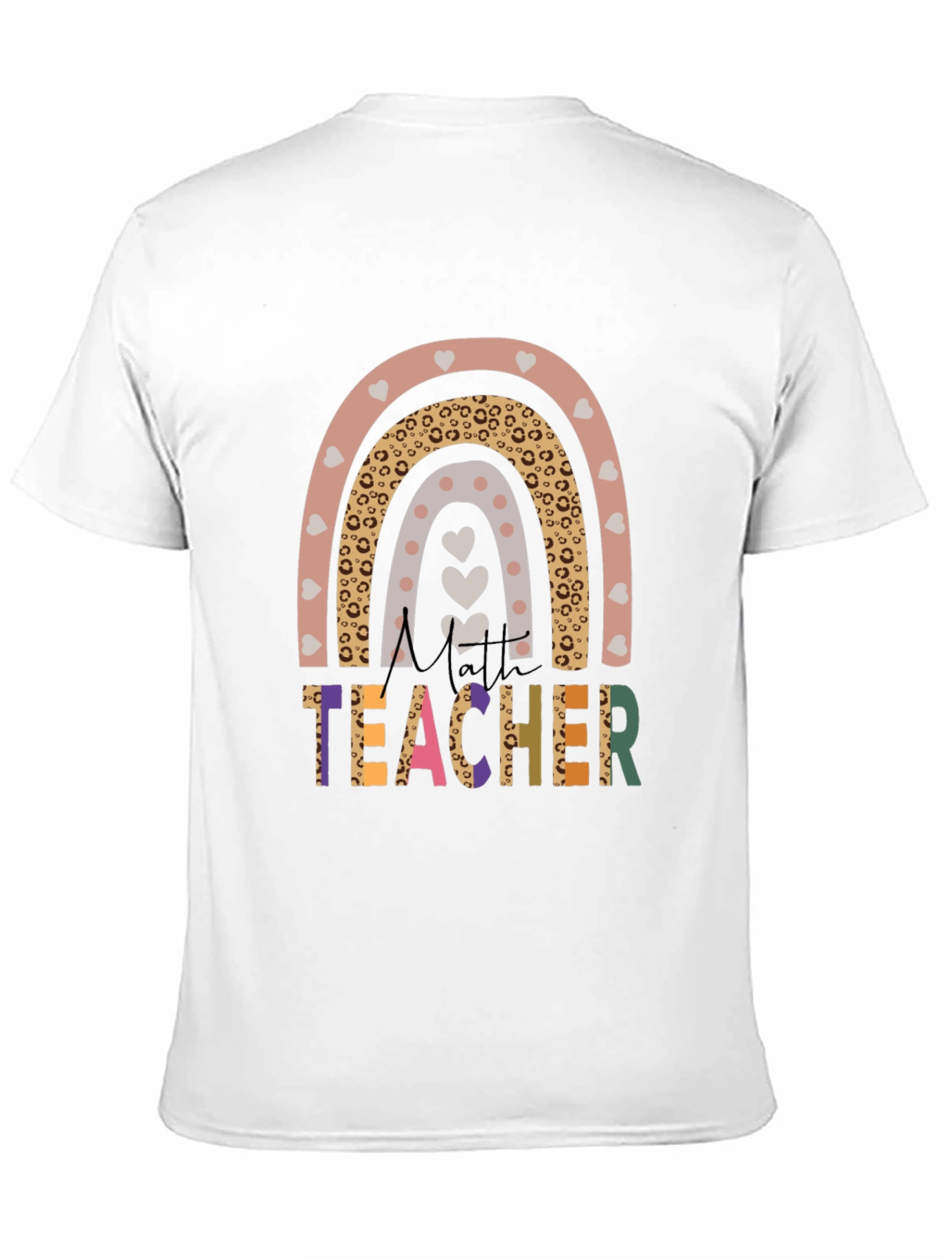 Cute Teacher Rainbow Graphic T-Shirt