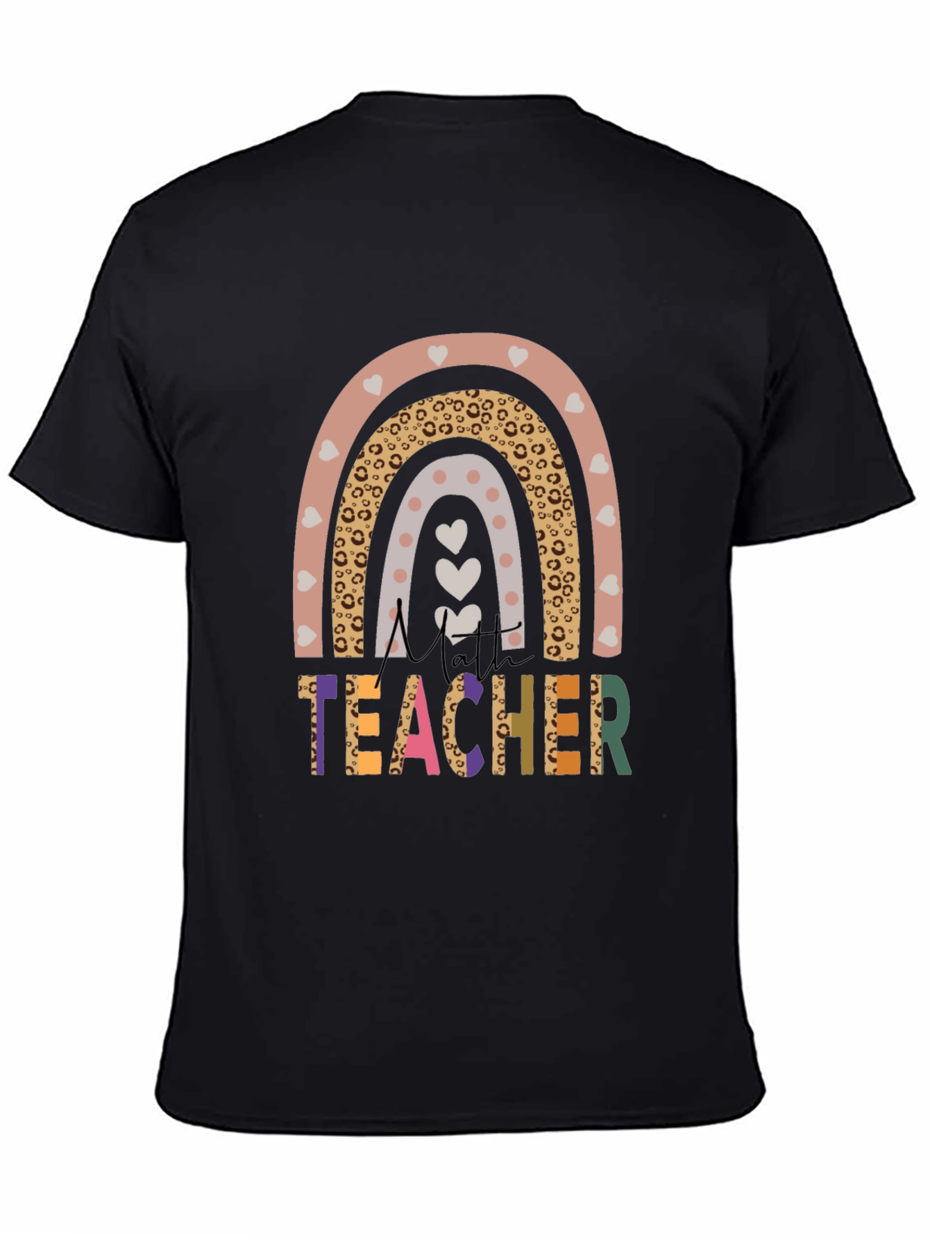 Cute Teacher Rainbow Graphic T-Shirt