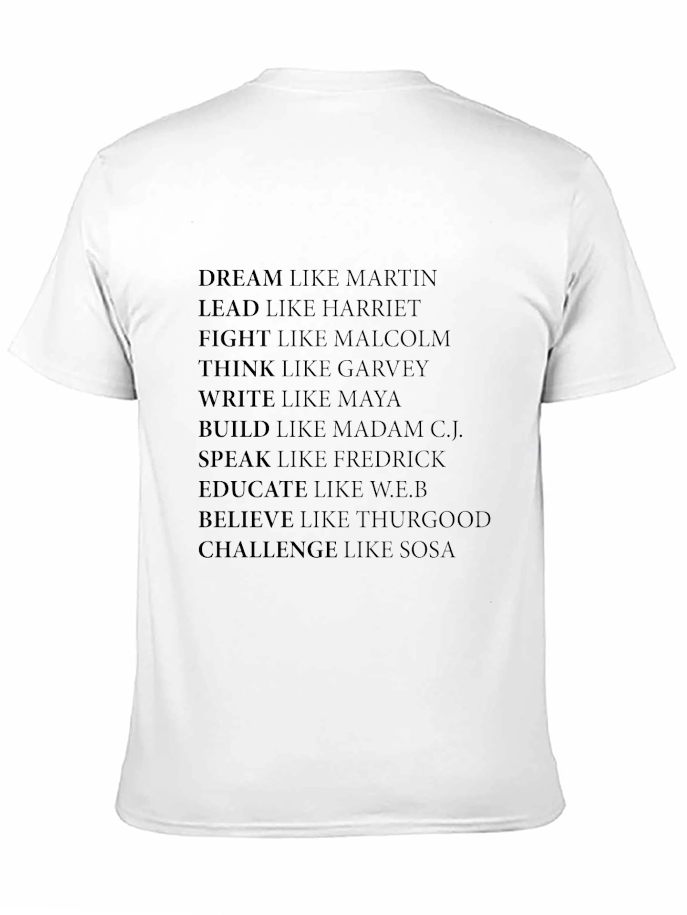 Inspirational Leaders Black T-Shirt