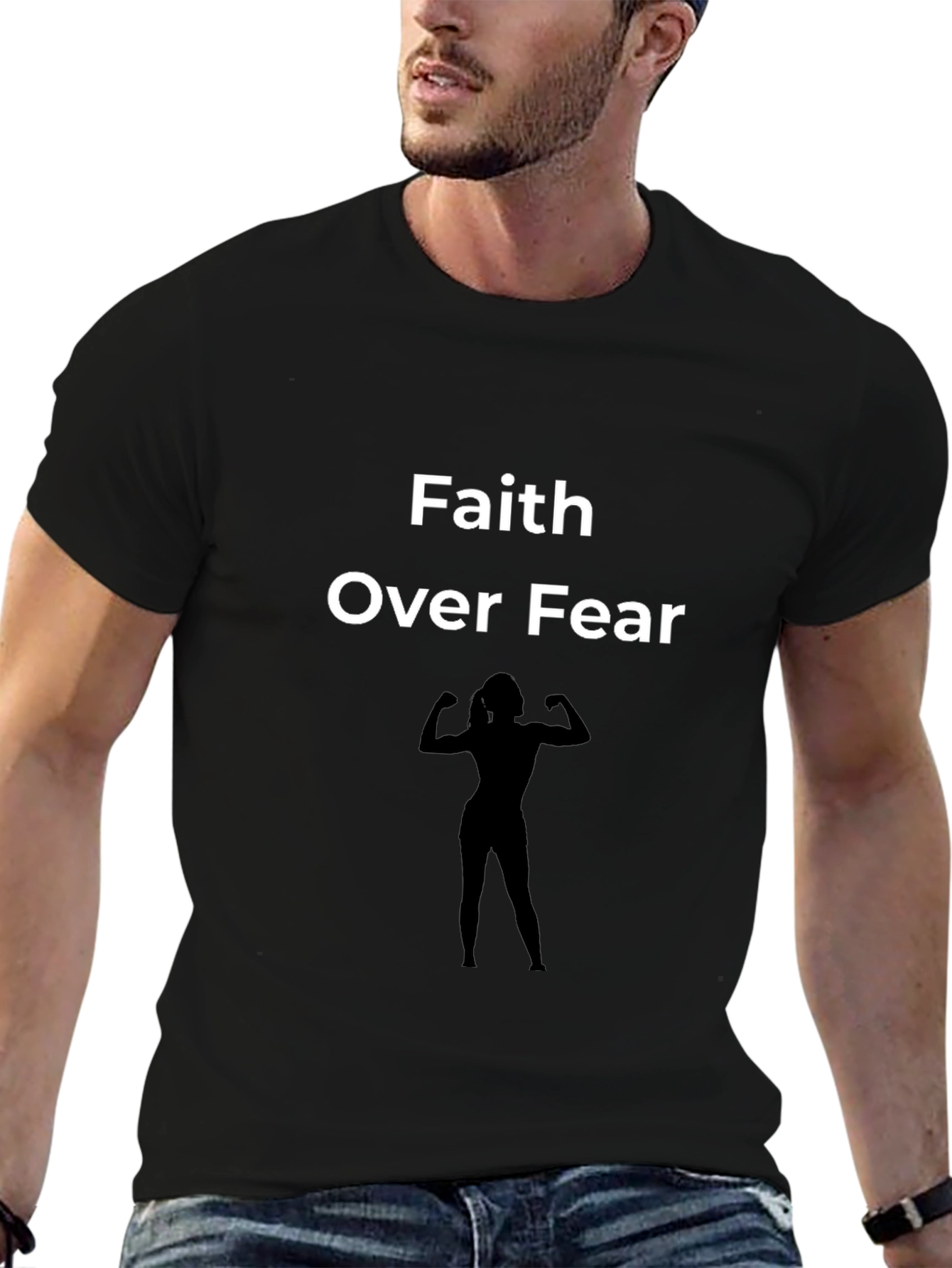 Faith Over Fear Graphic Tee - Black Unisex T-Shirt