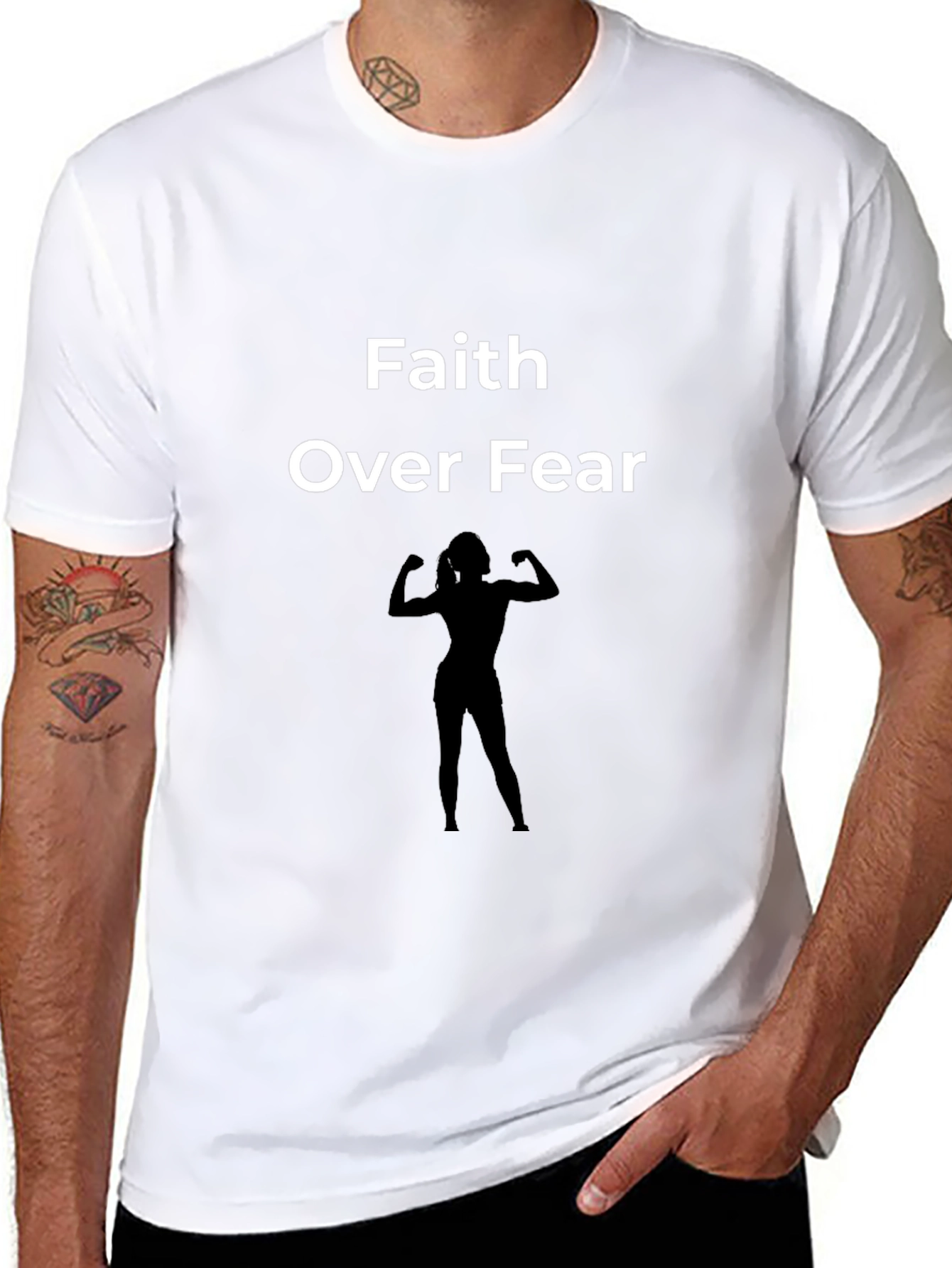 Faith Over Fear Graphic Tee - Black Unisex T-Shirt