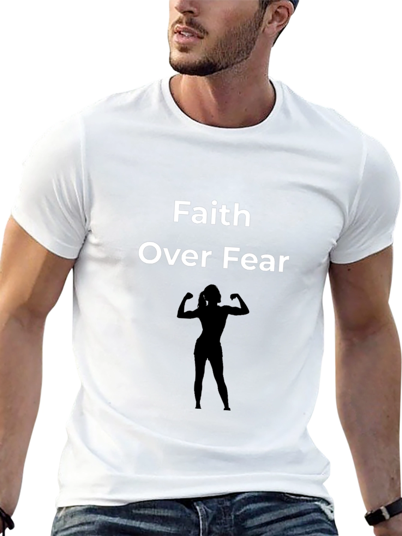 Faith Over Fear Graphic Tee - Black Unisex T-Shirt