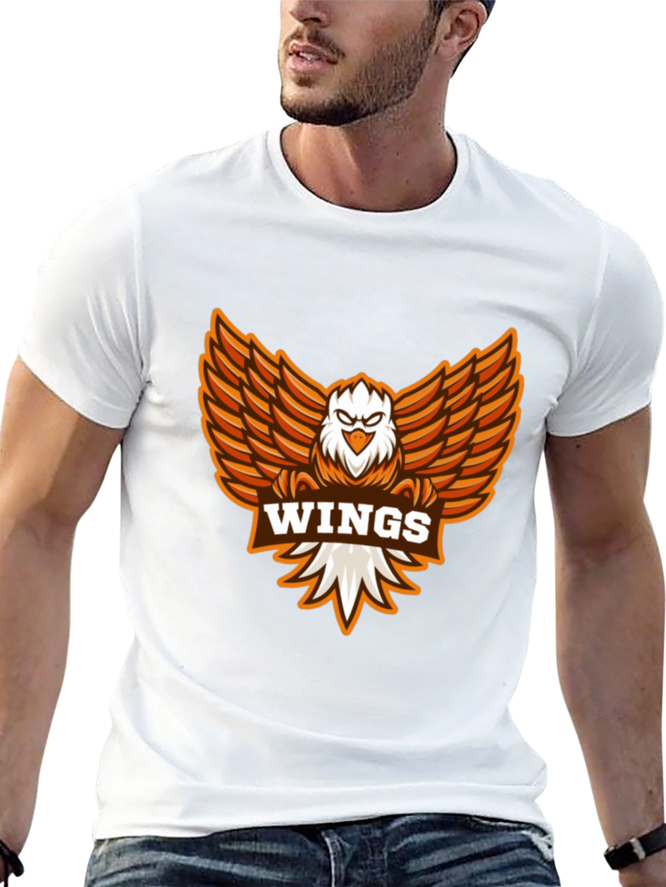 Wings Eagle Graphic T-Shirt