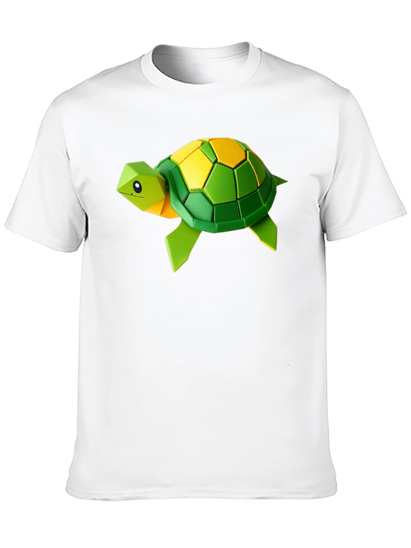 Geometric Turtle Graphic Tee - Stylish Black T-Shirt