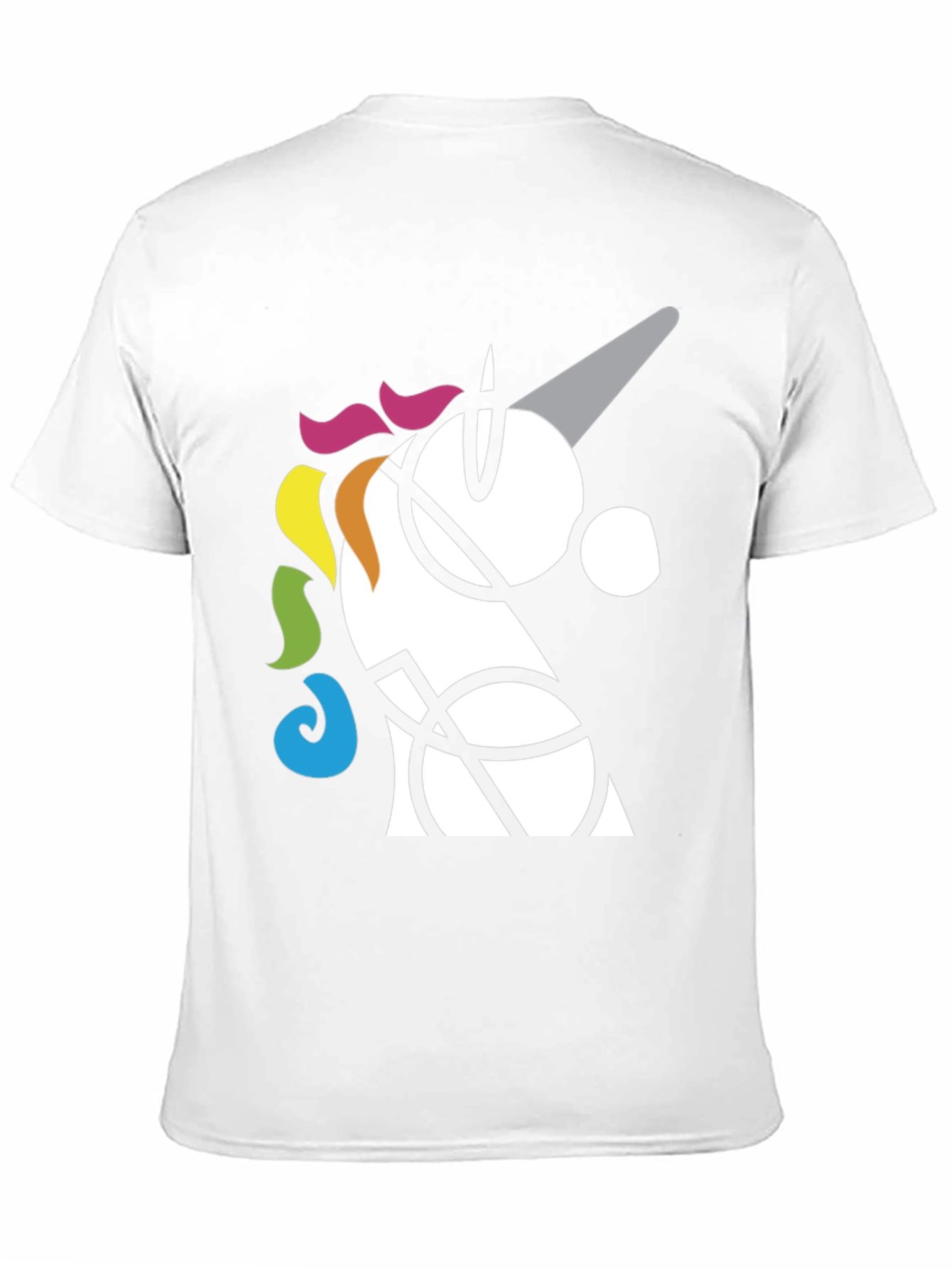 Abstract Unicorn Graphic T-Shirt