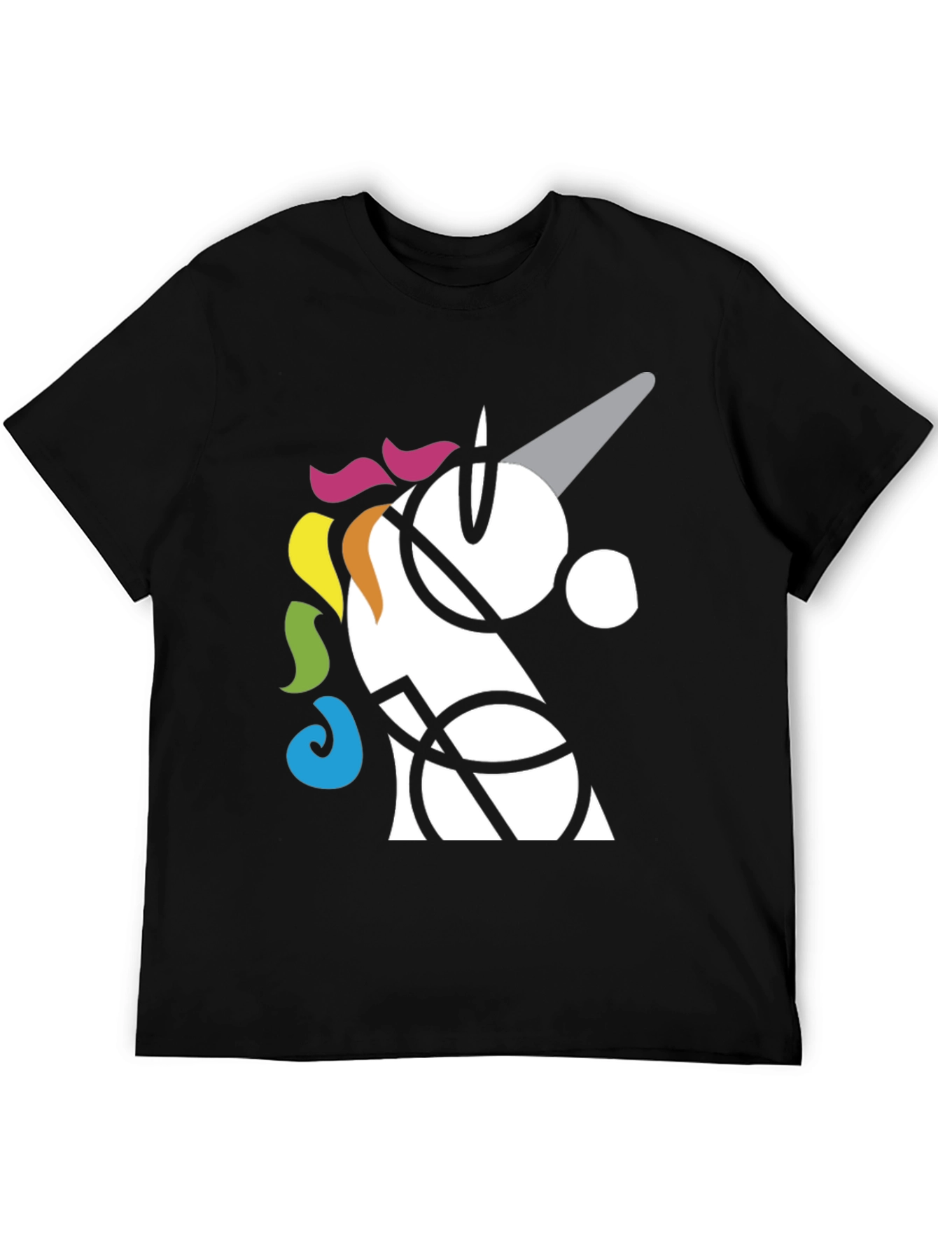 Abstract Unicorn Graphic T-Shirt