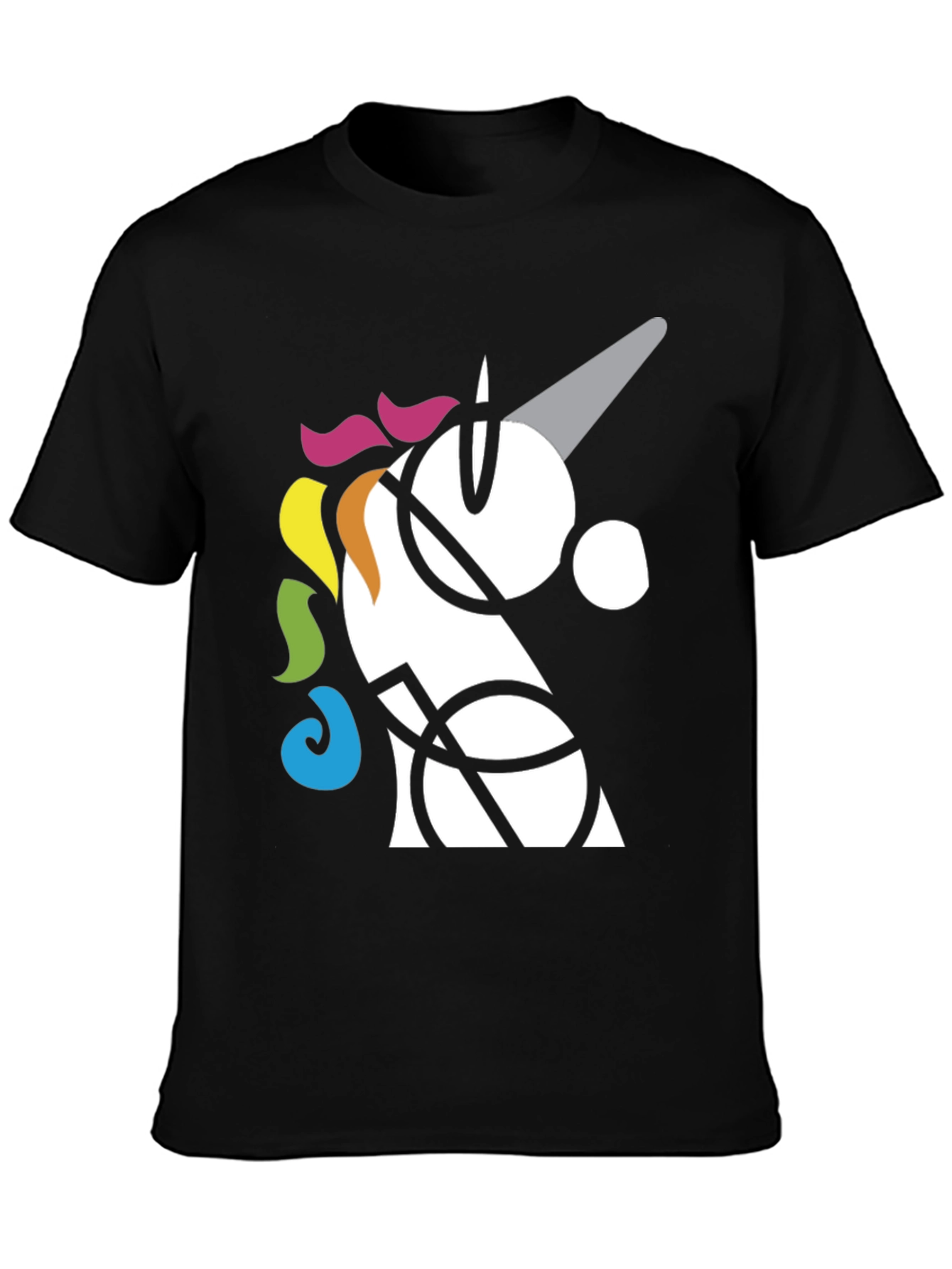 Abstract Unicorn Graphic T-Shirt