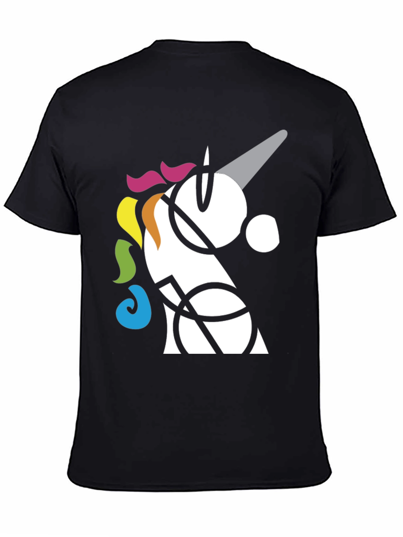 Abstract Unicorn Graphic T-Shirt