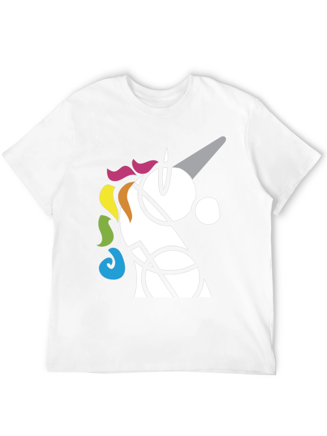Abstract Unicorn Graphic T-Shirt