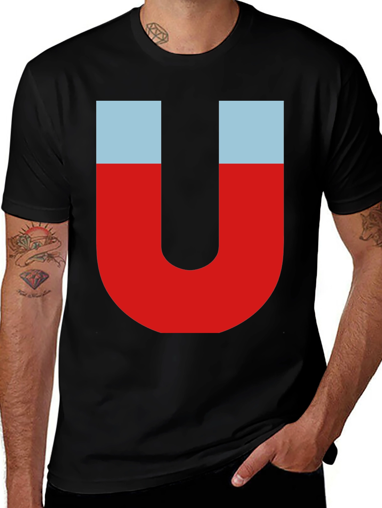 Novelty Magnet T-Shirt - Geeky Graphic Tee