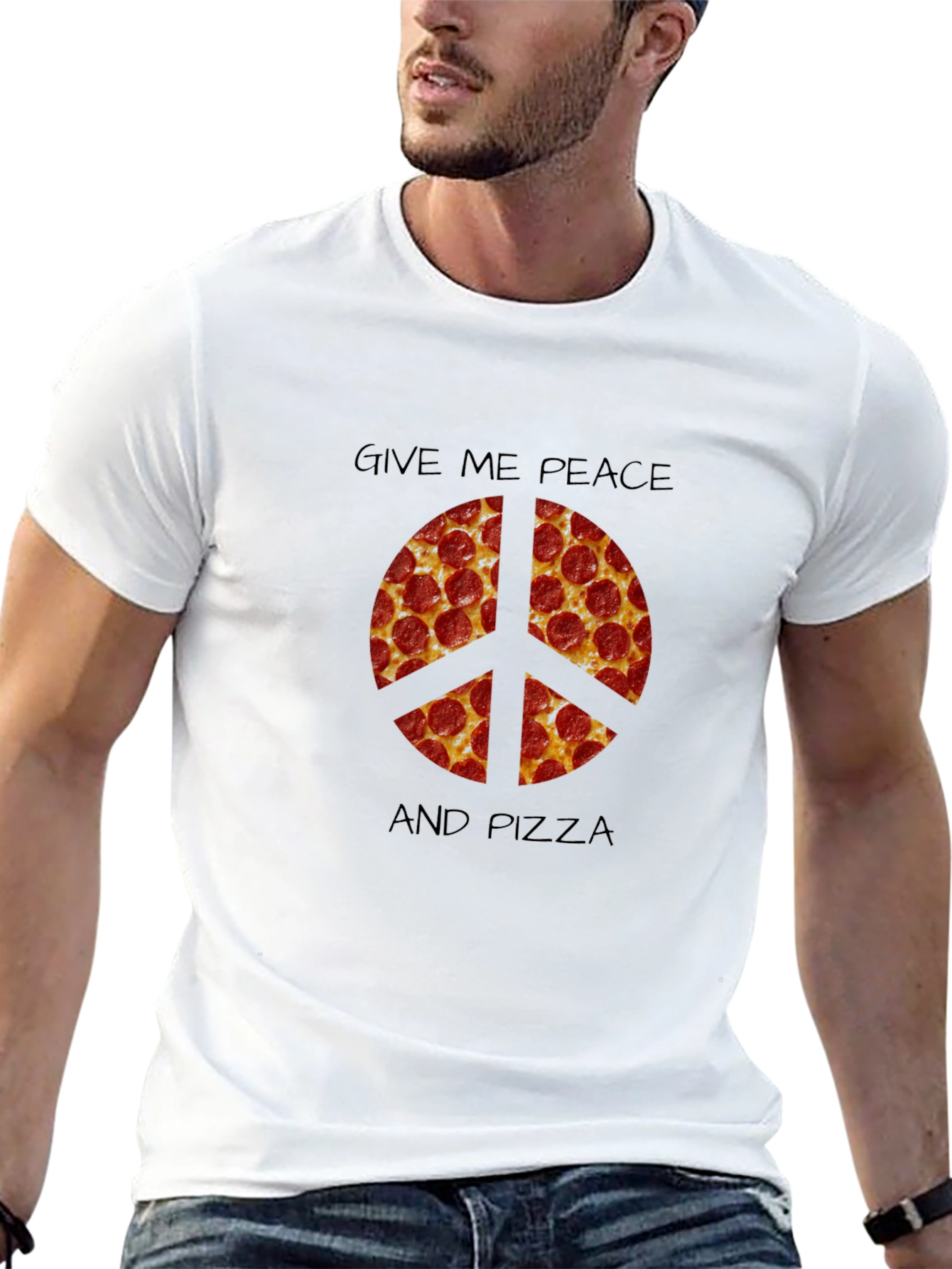 Peace and Pizza Graphic Tee
