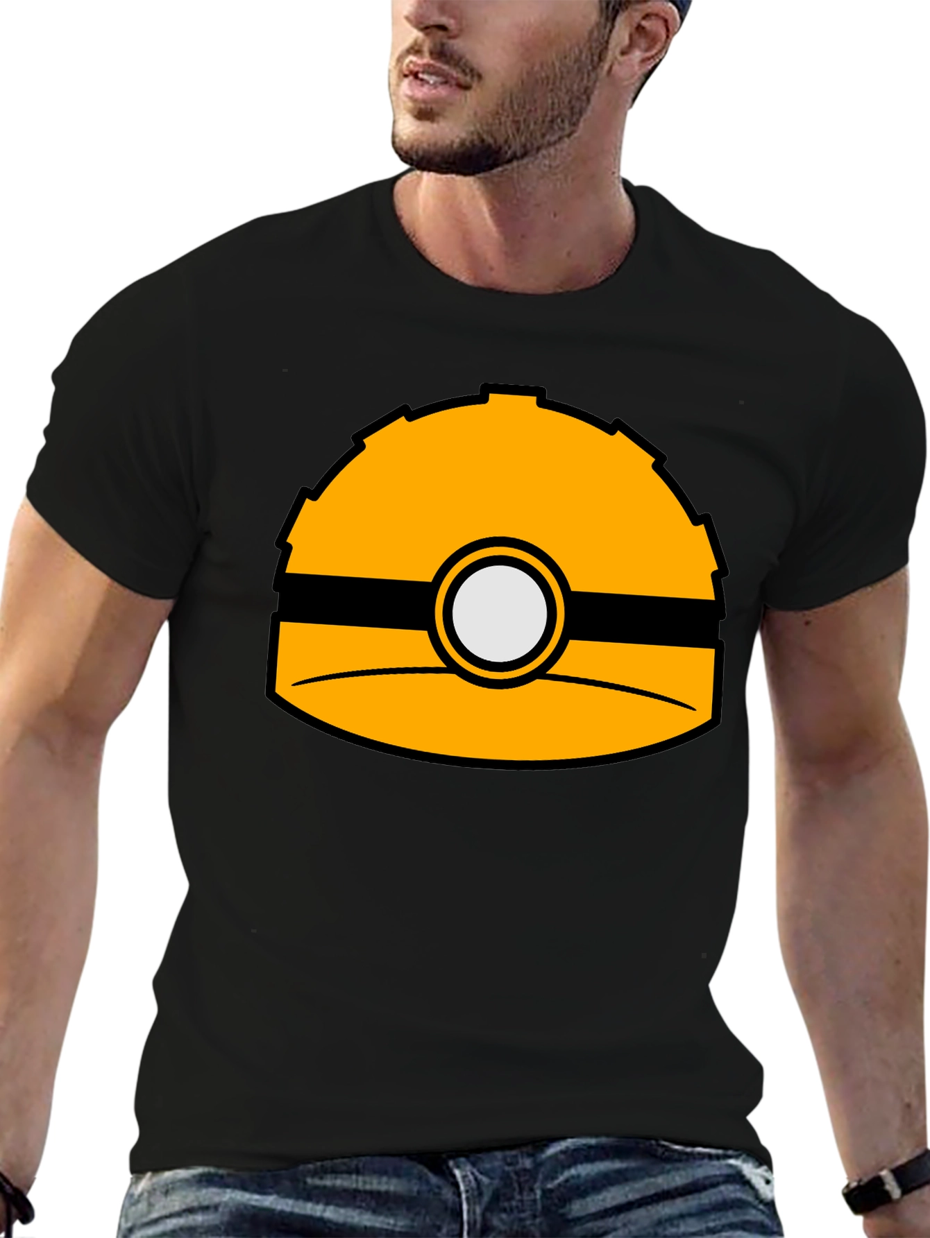 Construction Worker Hard Hat Graphic Tee