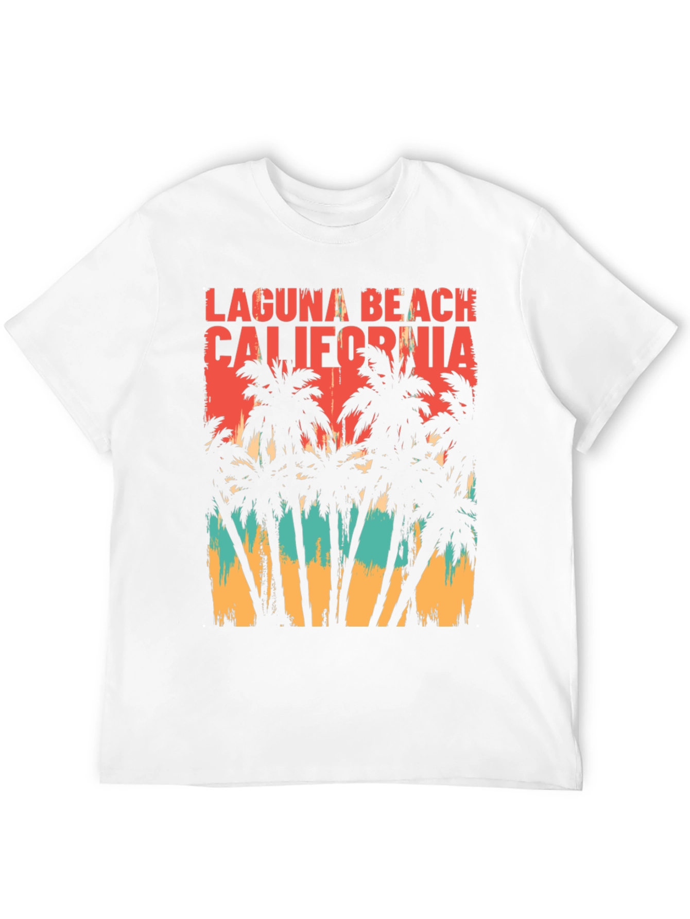 Laguna Beach California Palm Tree Graphic T-Shirt
