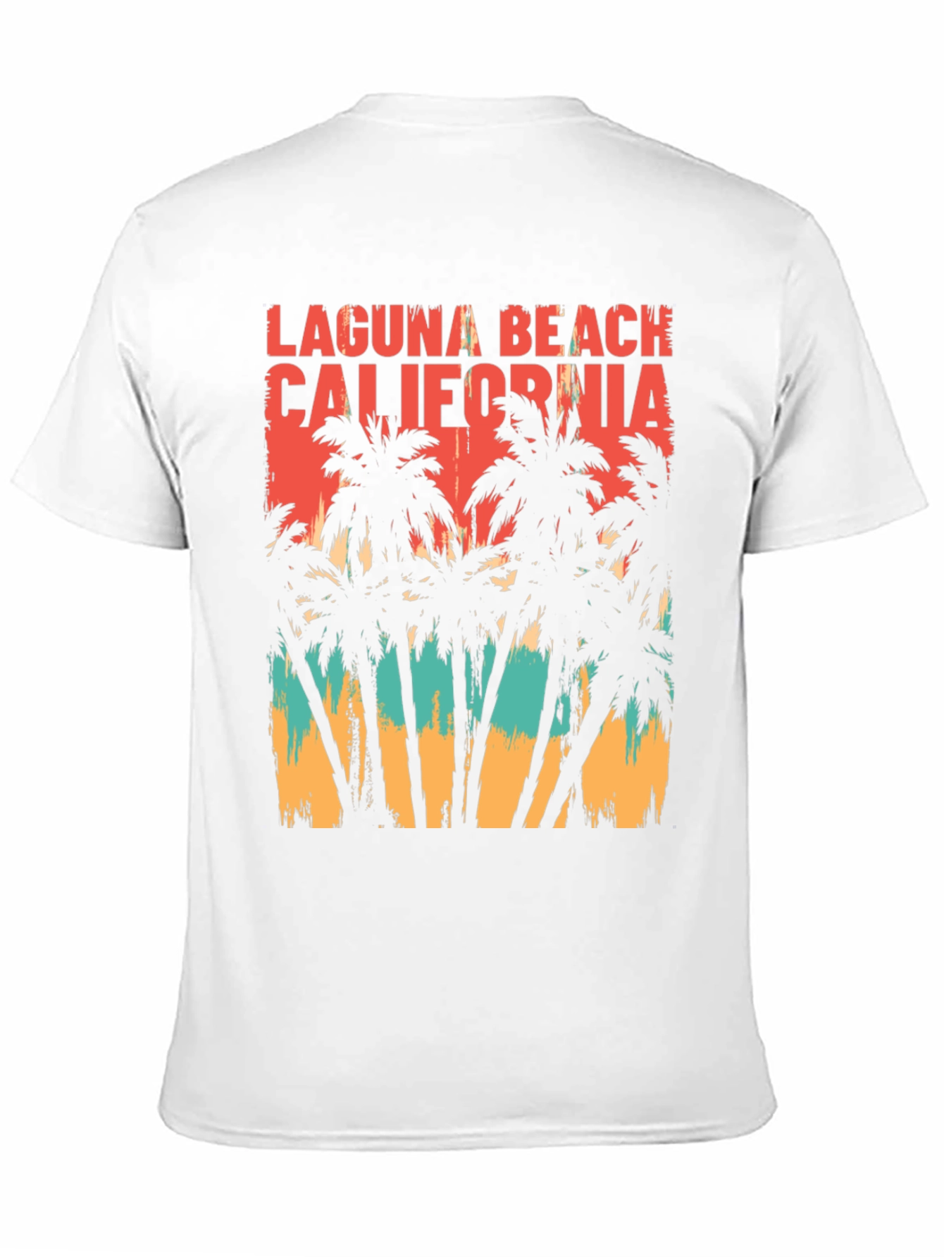 Laguna Beach California Palm Tree Graphic T-Shirt