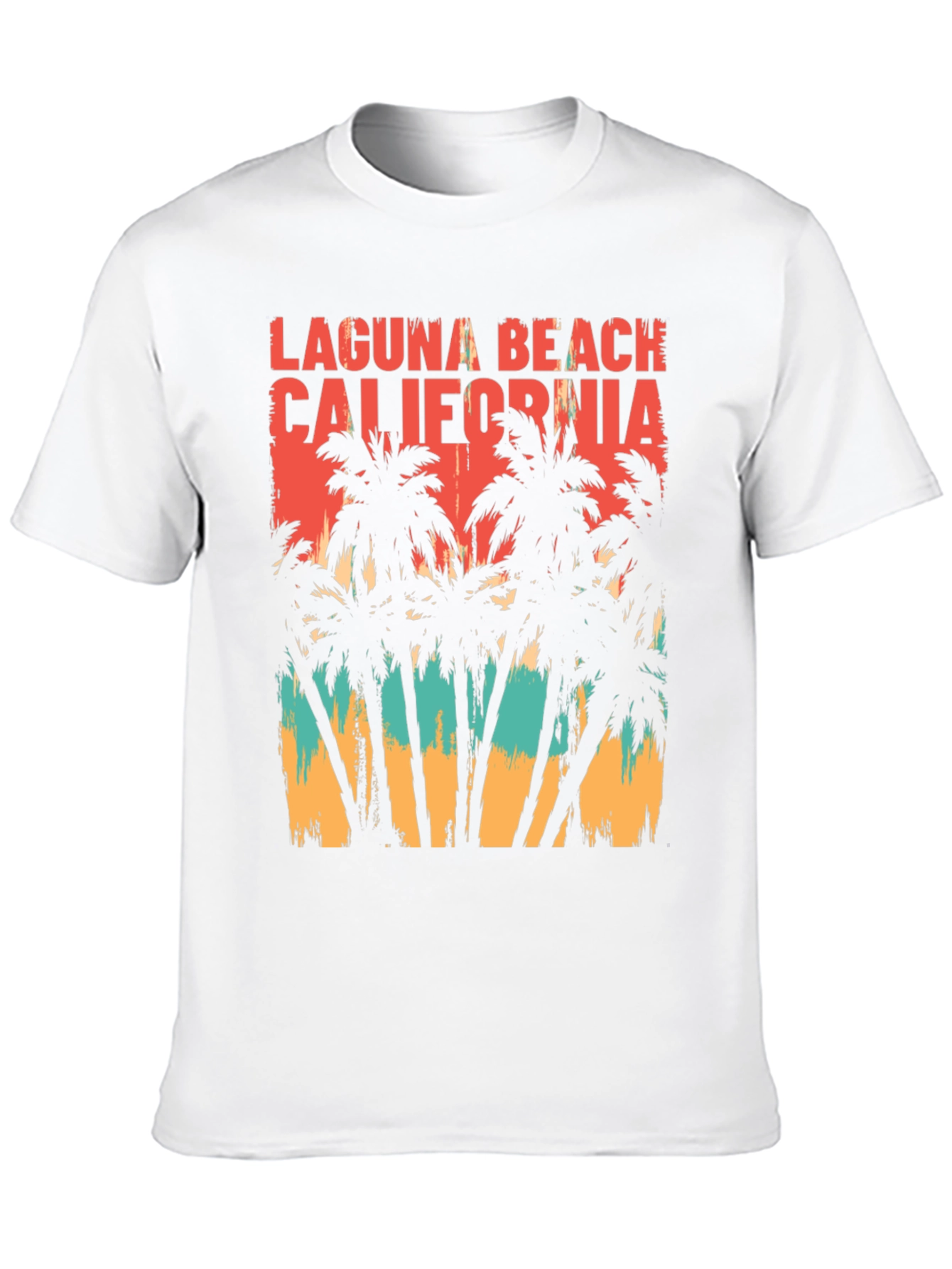 Laguna Beach California Palm Tree Graphic T-Shirt