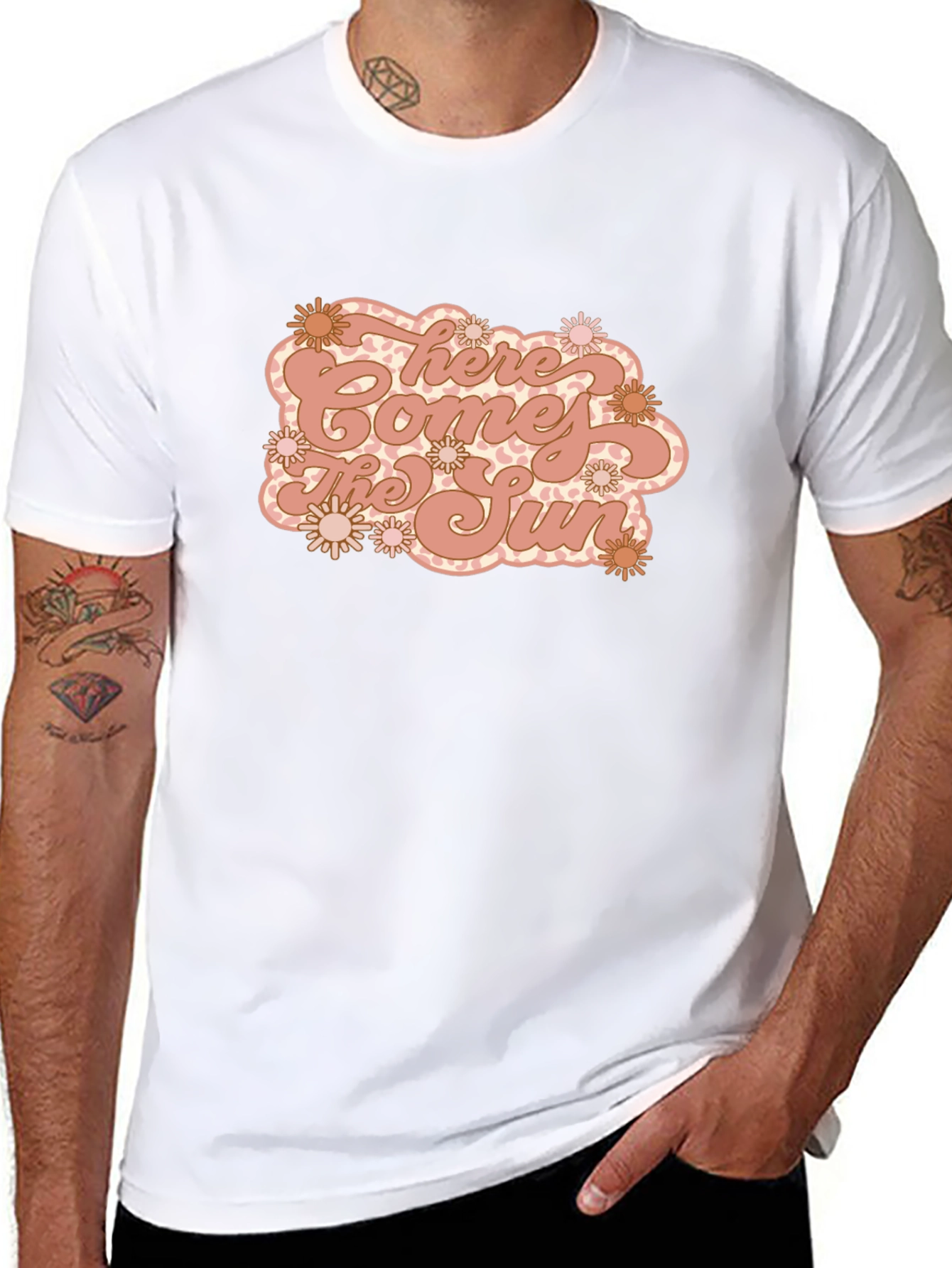 Here Comes The Sun Retro Graphic T-Shirt