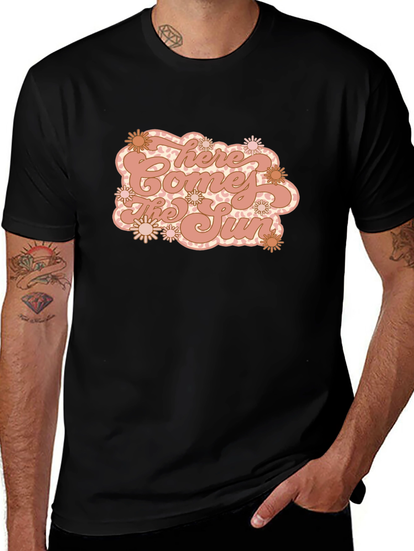 Here Comes The Sun Retro Graphic T-Shirt