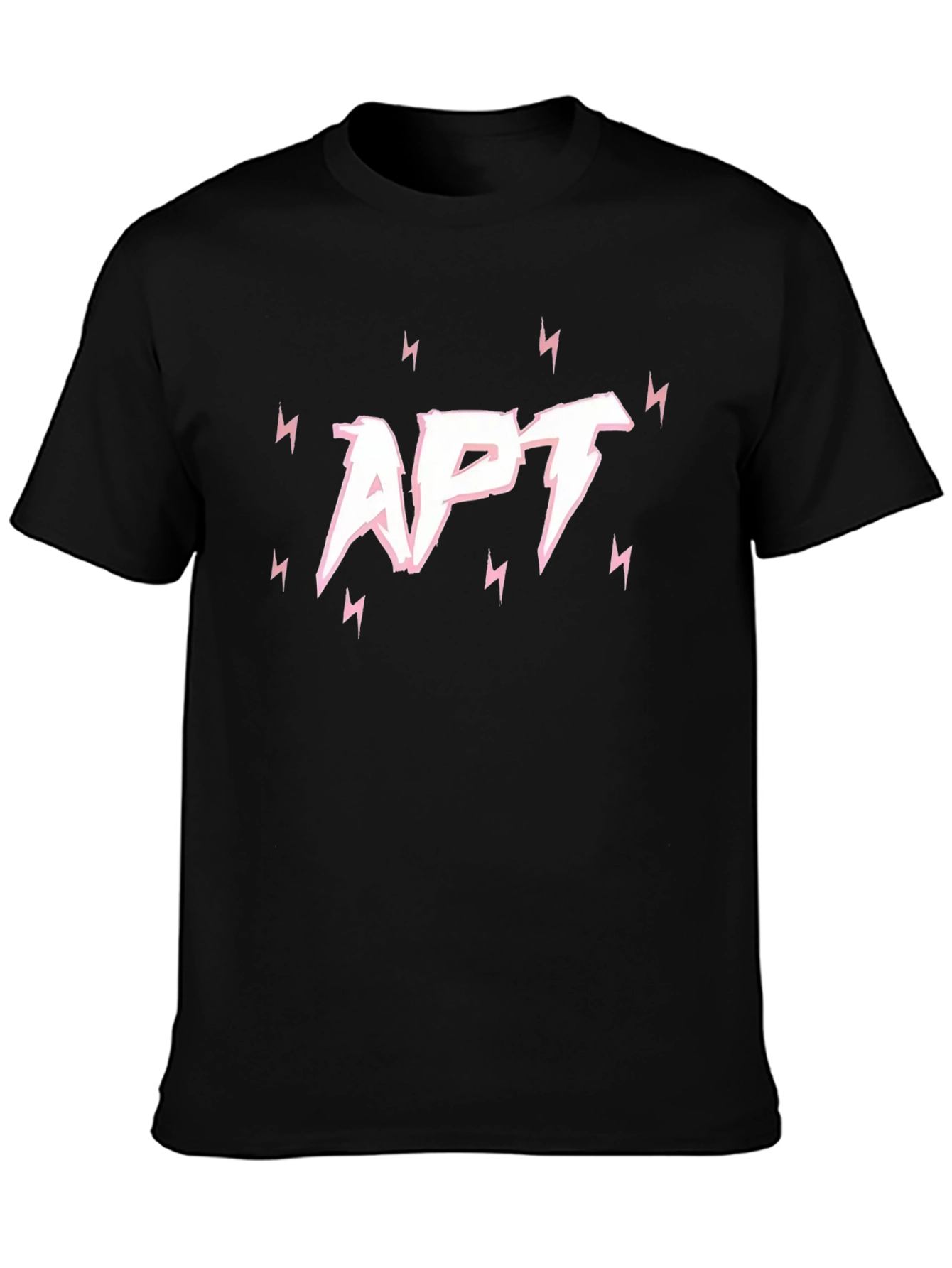 APT Lightning Bolt Graphic Tee - Black
