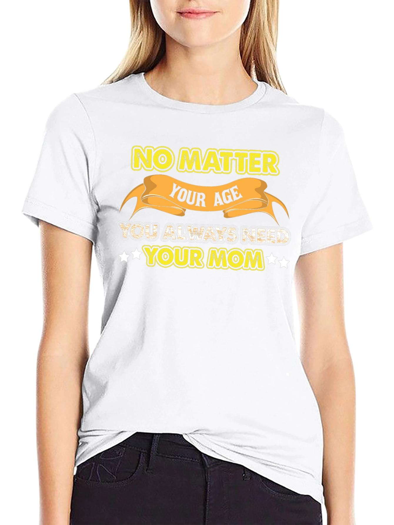 Always Need Your Mom Black Graphic Tee
